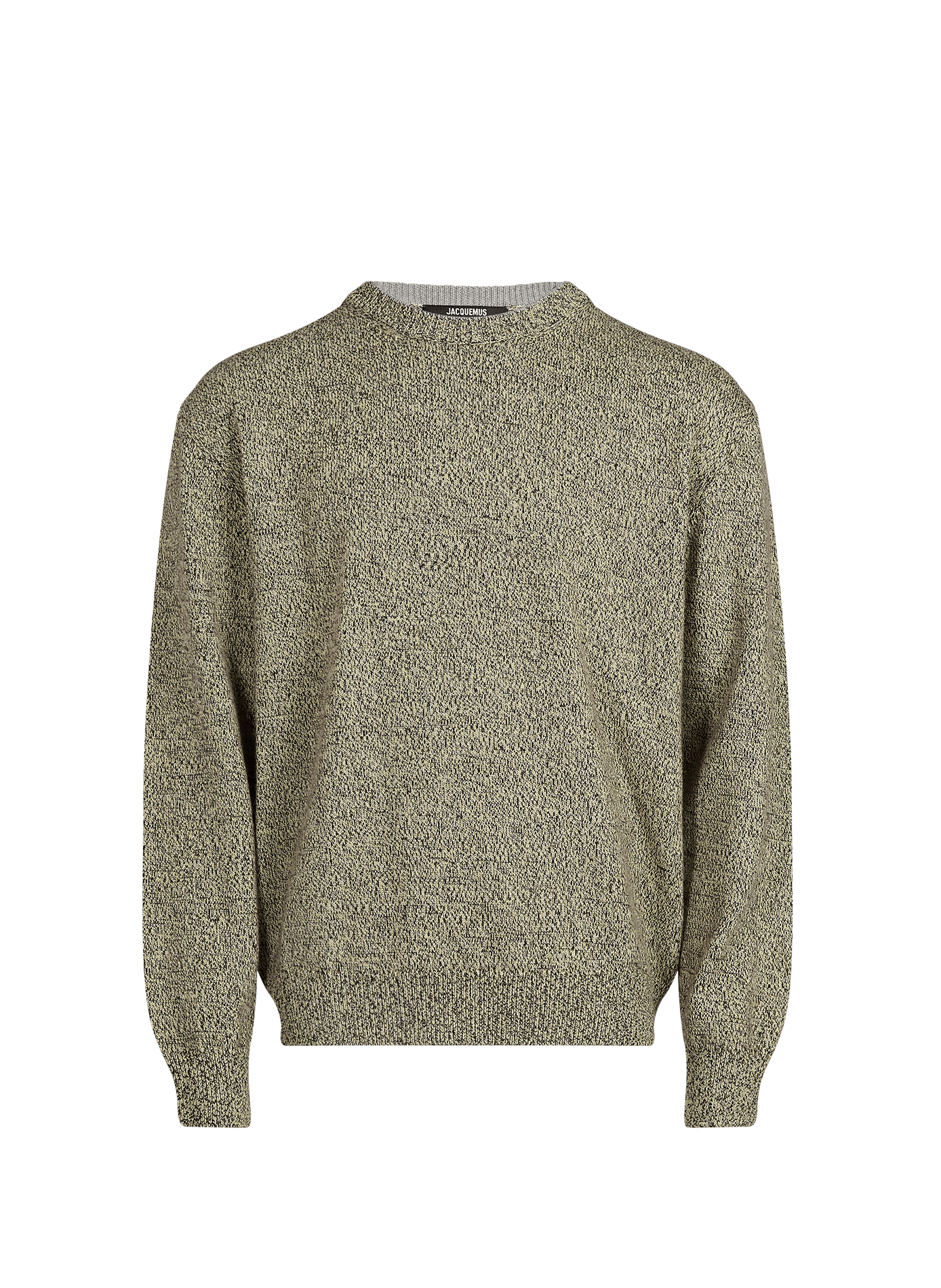 Pullover Moulin ampio con girocollo in lana merino JACQUEMUS Beige