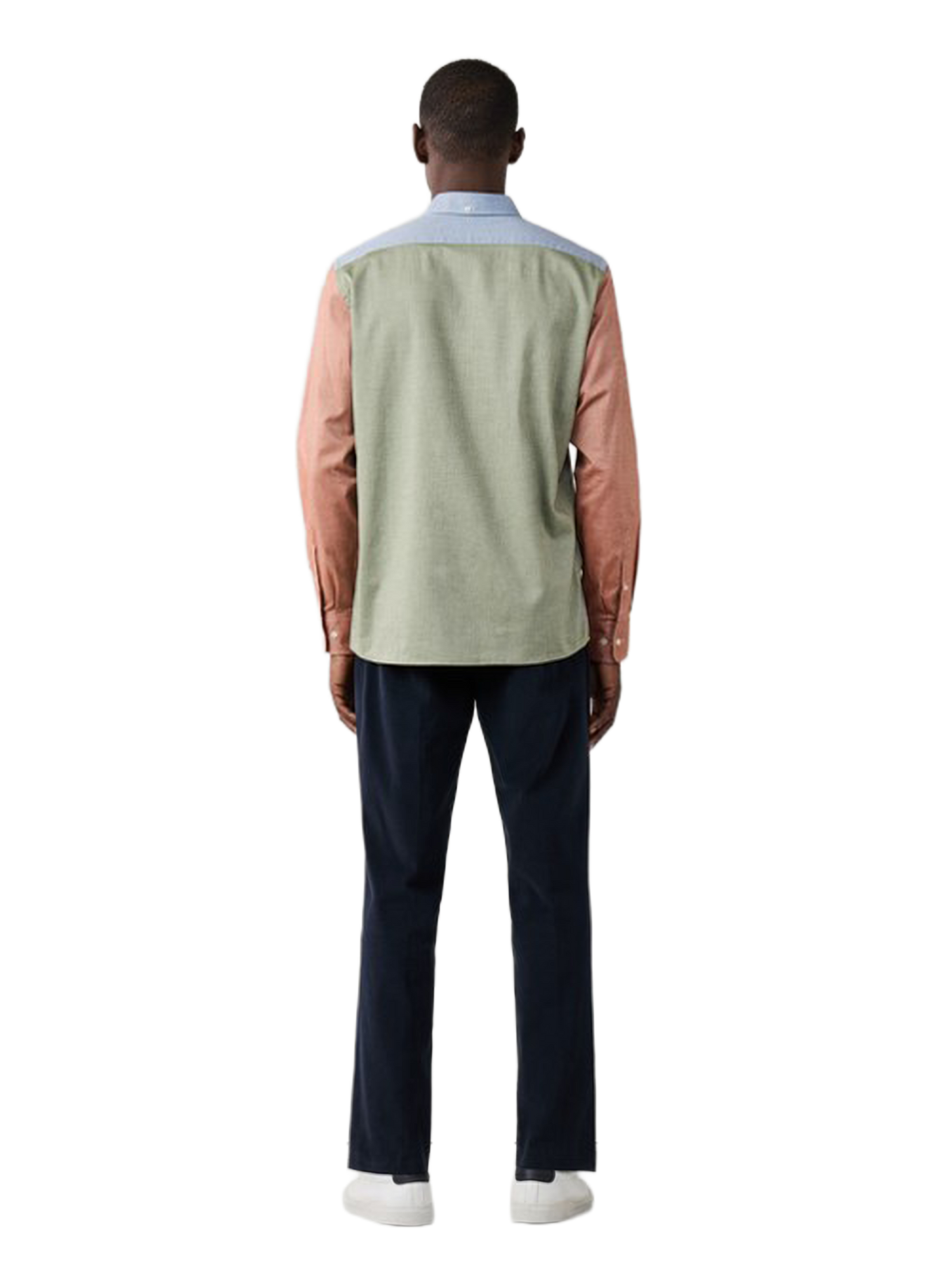 Chemise col classique manches contrastantes en coton FACONNABLE Beige