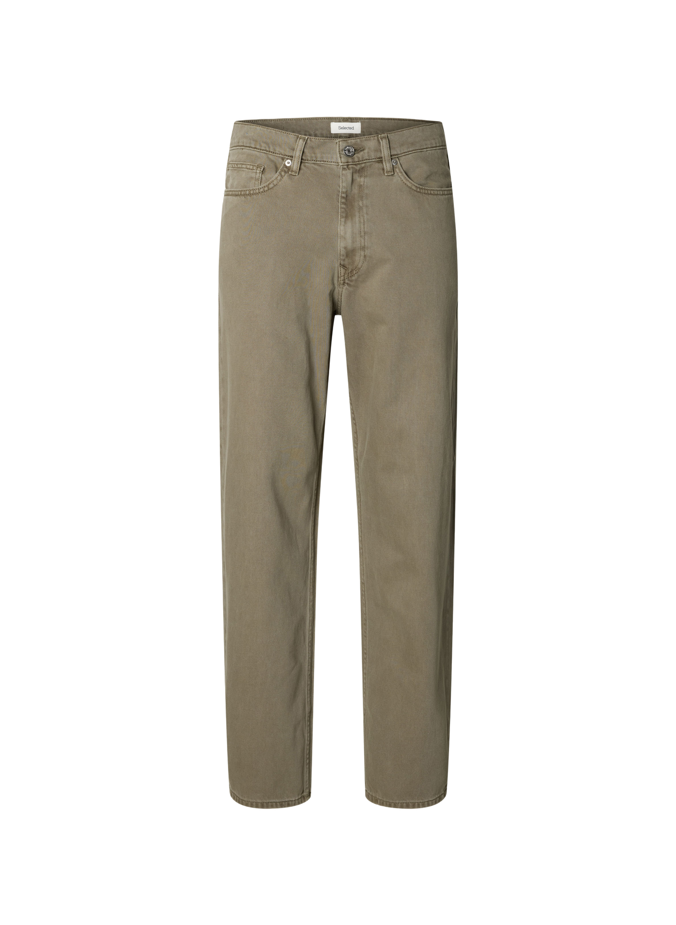 Straight-cut cotton jeans SELECTED Green