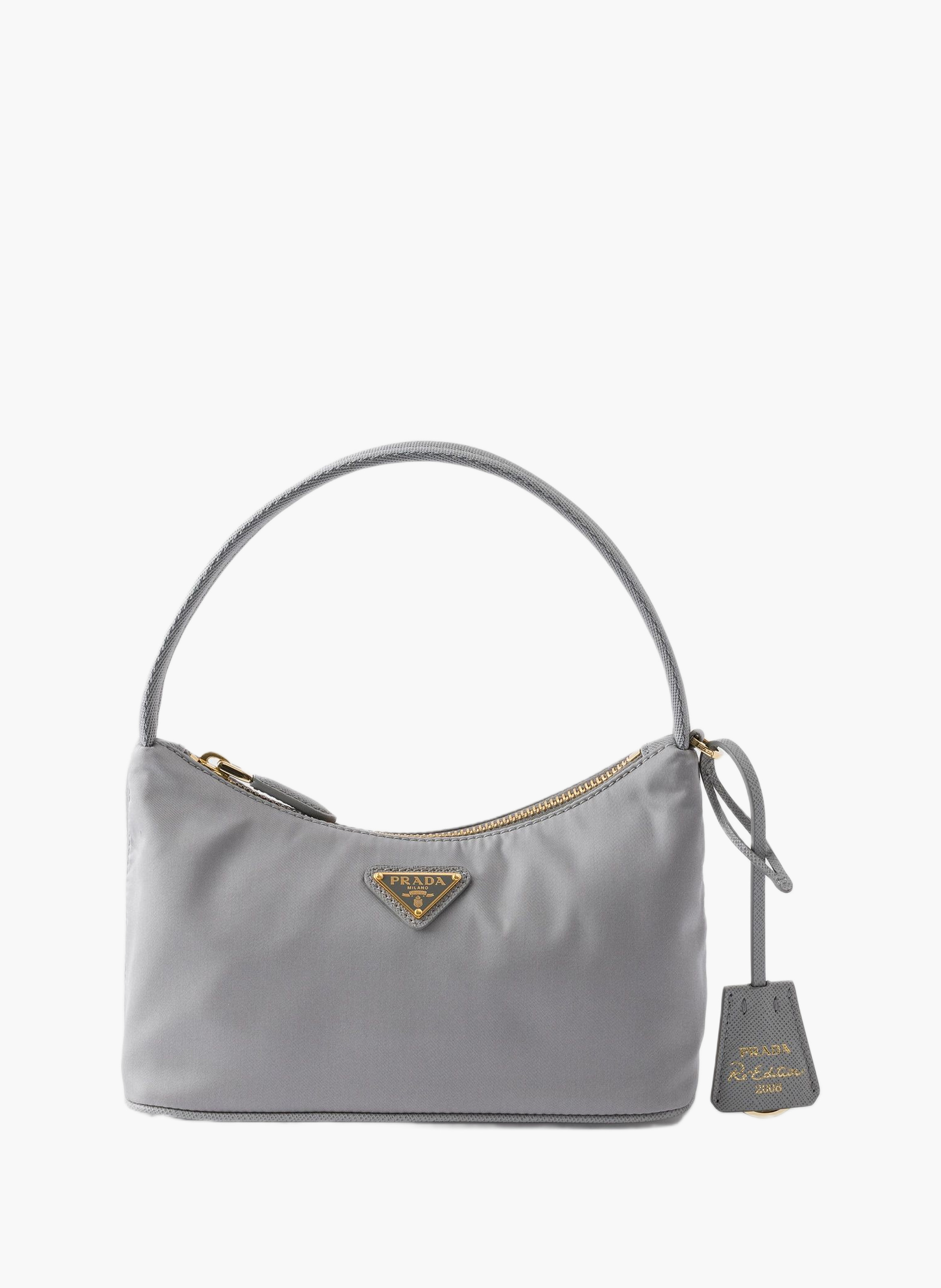 Mini sac prada re-edition 2008 en re-nylon PRADA Gris
