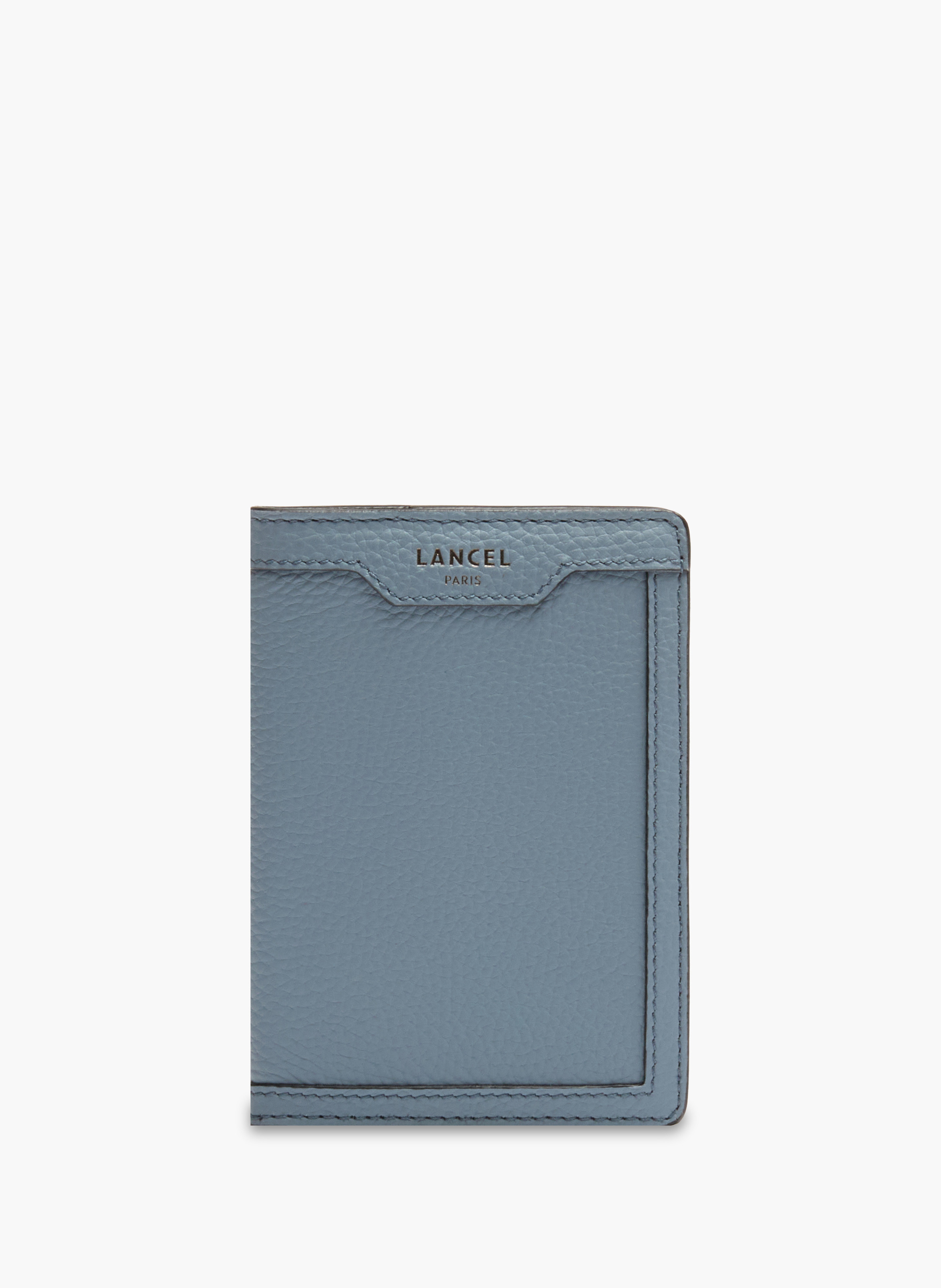 Porte-passeport charlie de lancel en cuir LANCEL Bleu