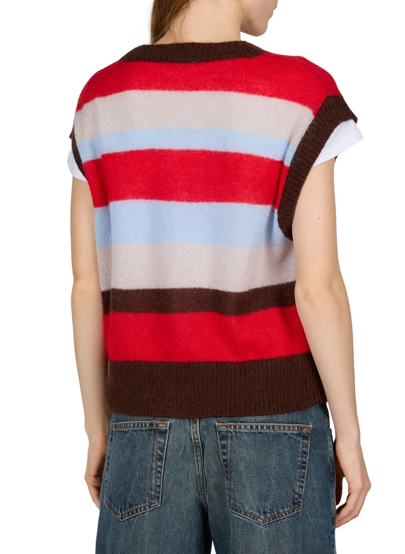 FADWA oversized wool-blend cardigan THINKING MU Multicolour