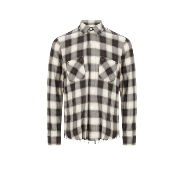 Chemise à carreaux en coton