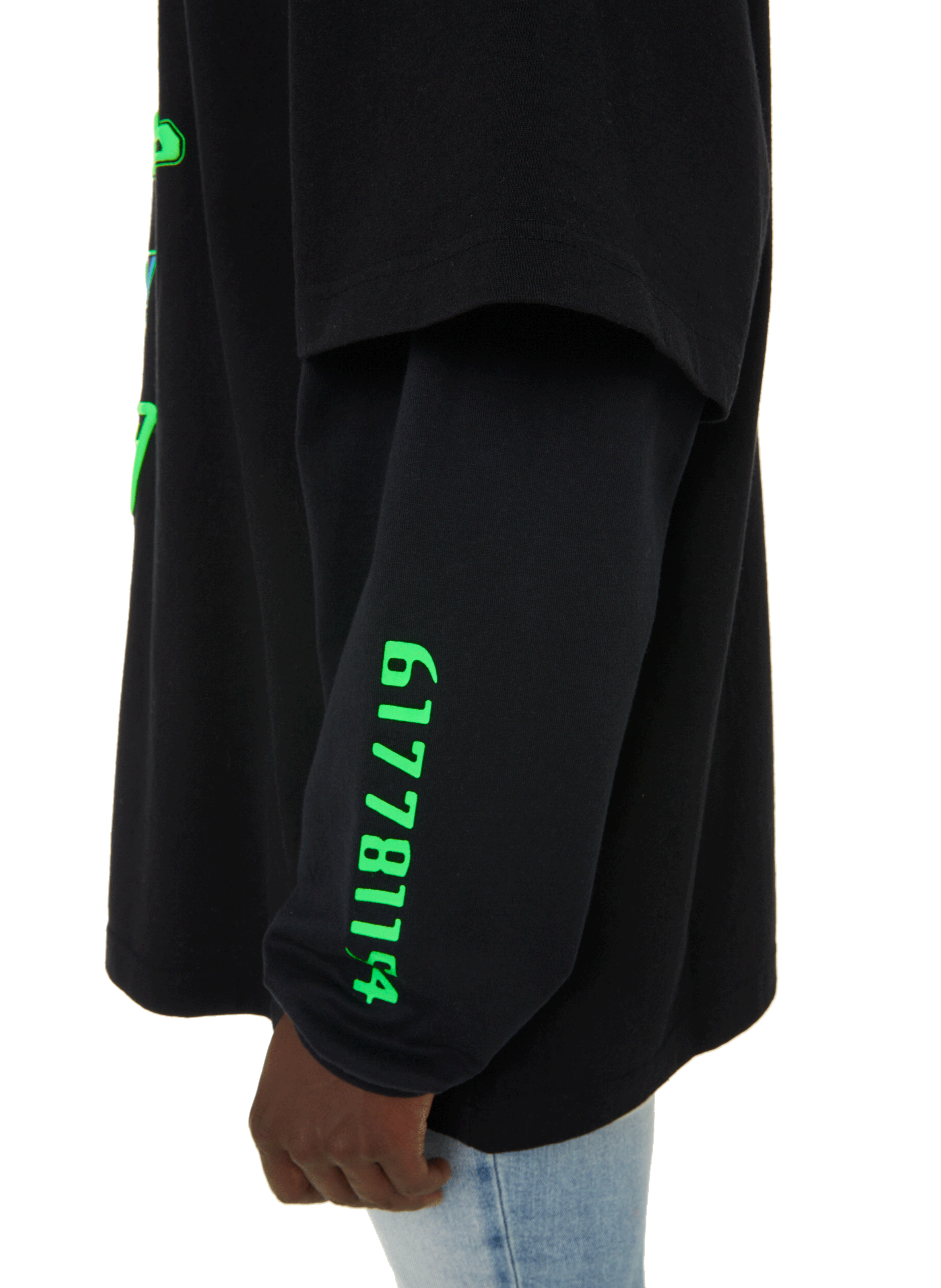 Langarmshirt aus Baumwolle AMBUSH Schwarz