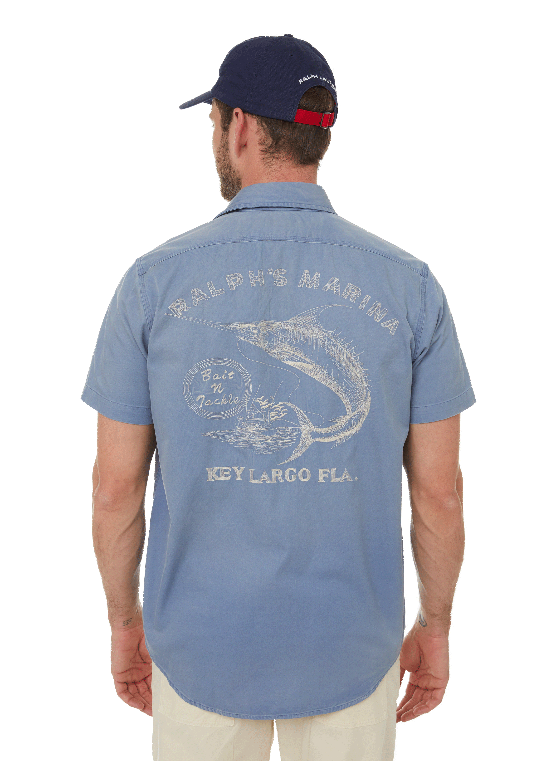 Short-sleeved cotton shirt POLO RALPH LAUREN Blue