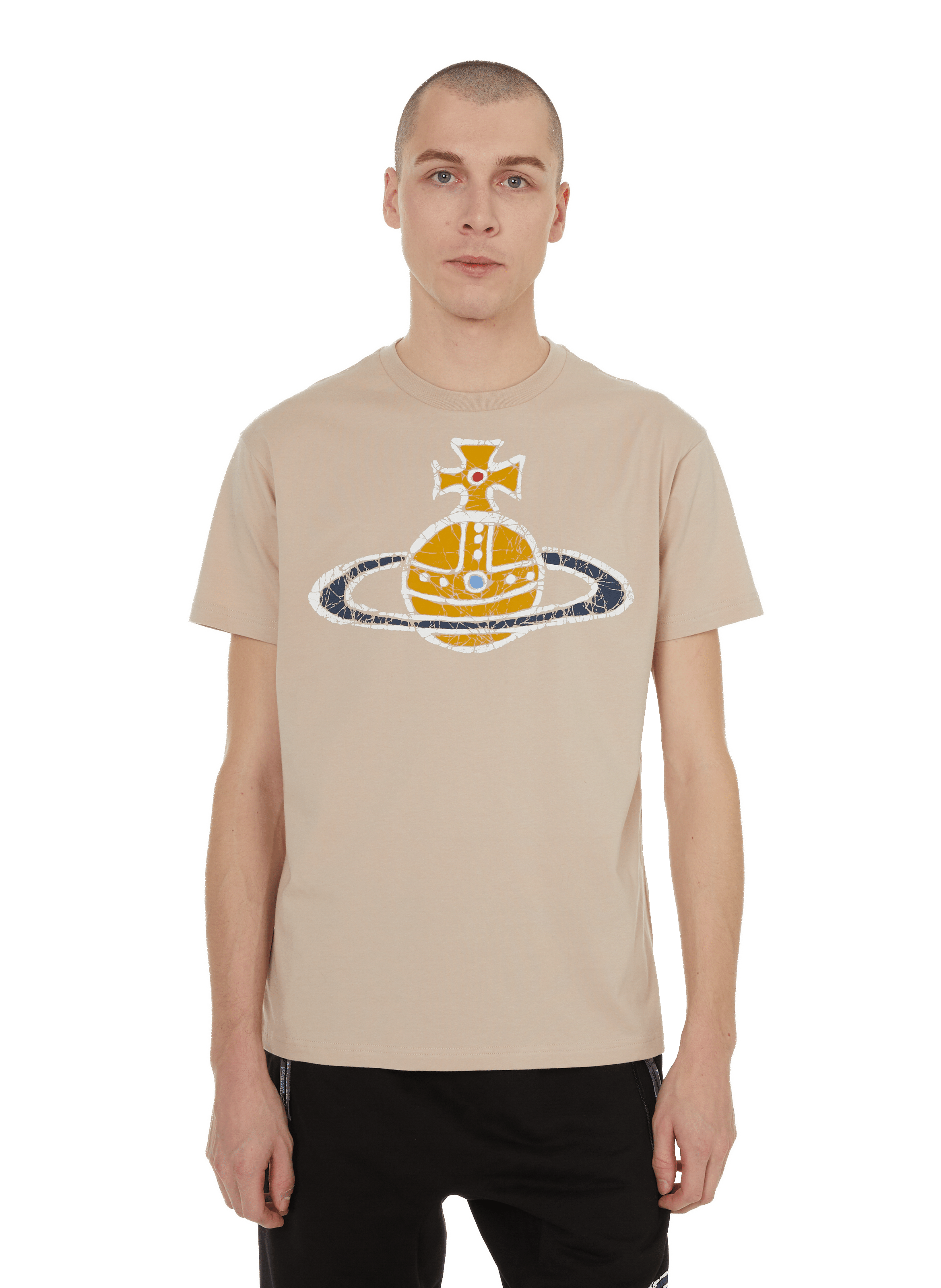 VIVIENNE WESTWOOD T-shirt à logo en coton  Gris