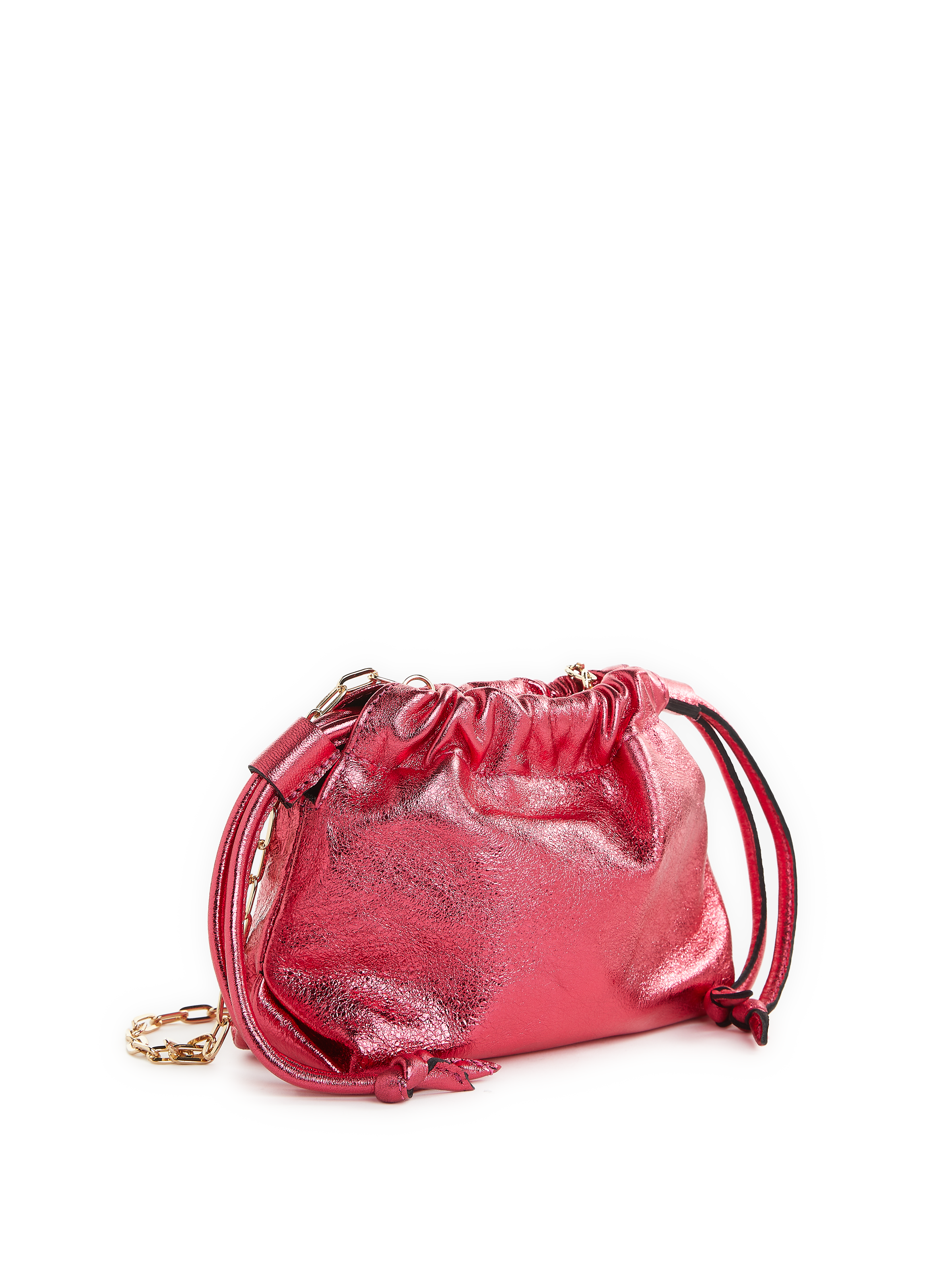 Sac bourse Bombay en cuir  SAISON 1865 Rose