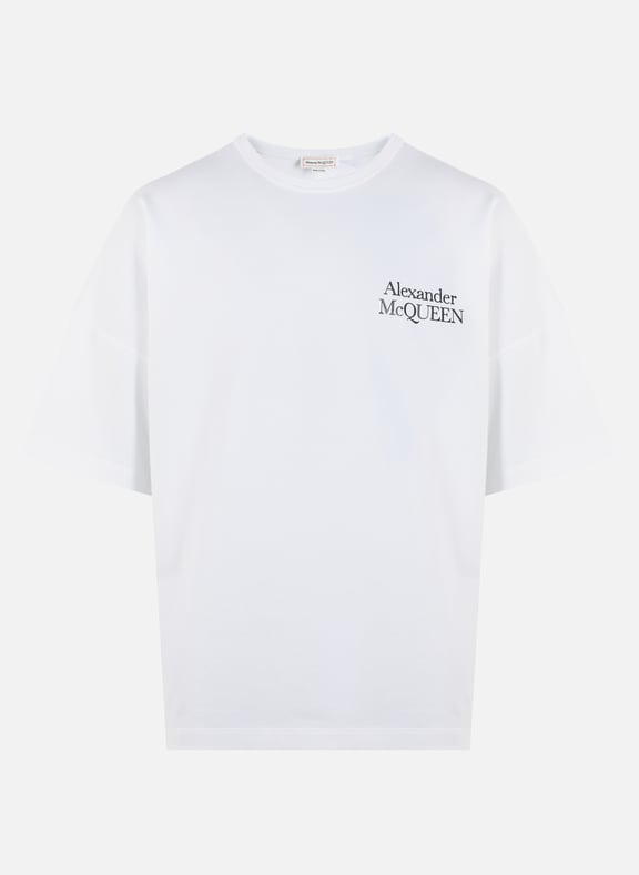 T-shirt oversize en coton Blanc by ALEXANDER MCQUEEN ALEXANDER MCQUEEN T-shirt oversize en coton Blanc
