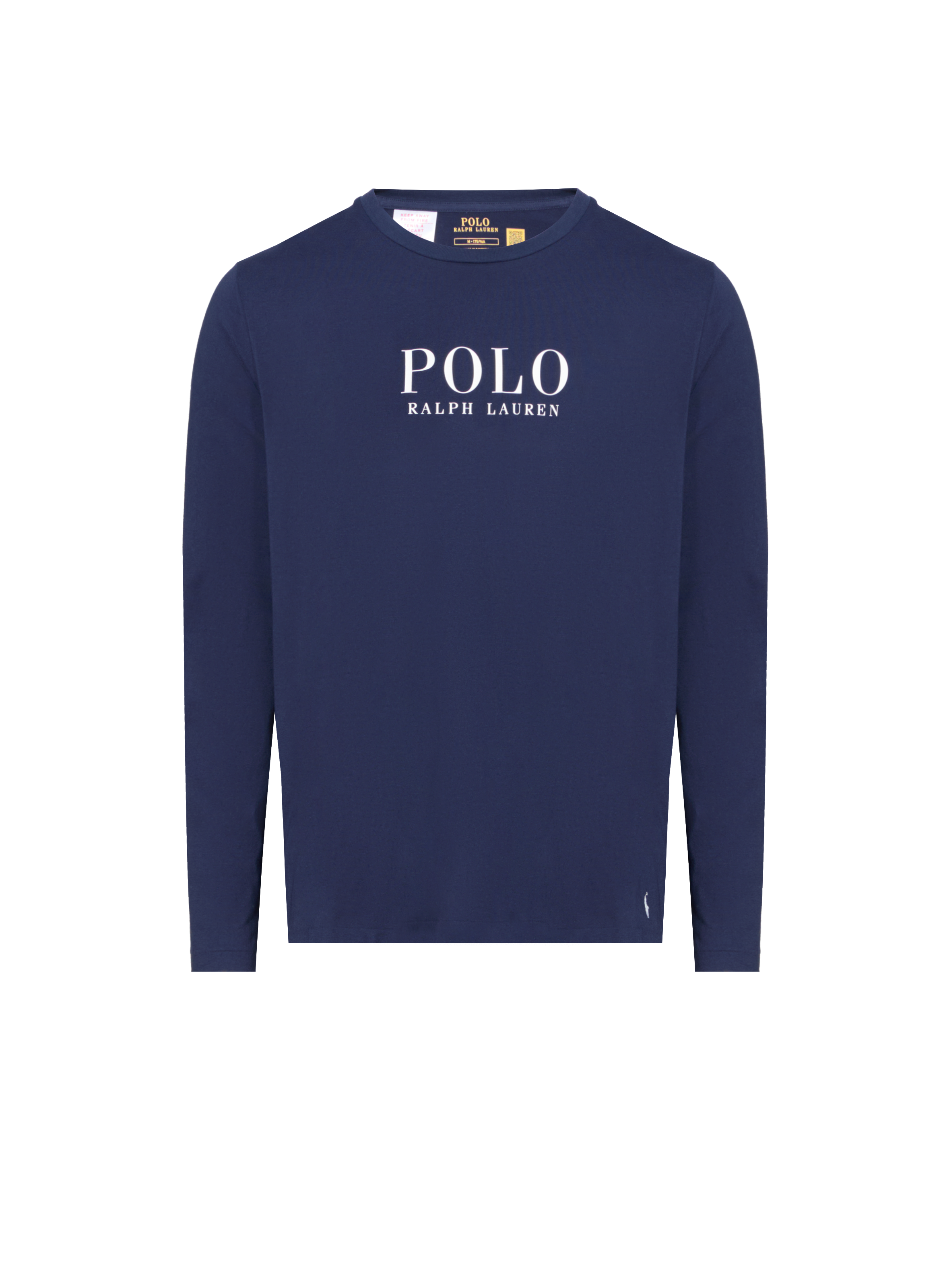 POLO RALPH LAUREN Pull col rond à logo  Bleu