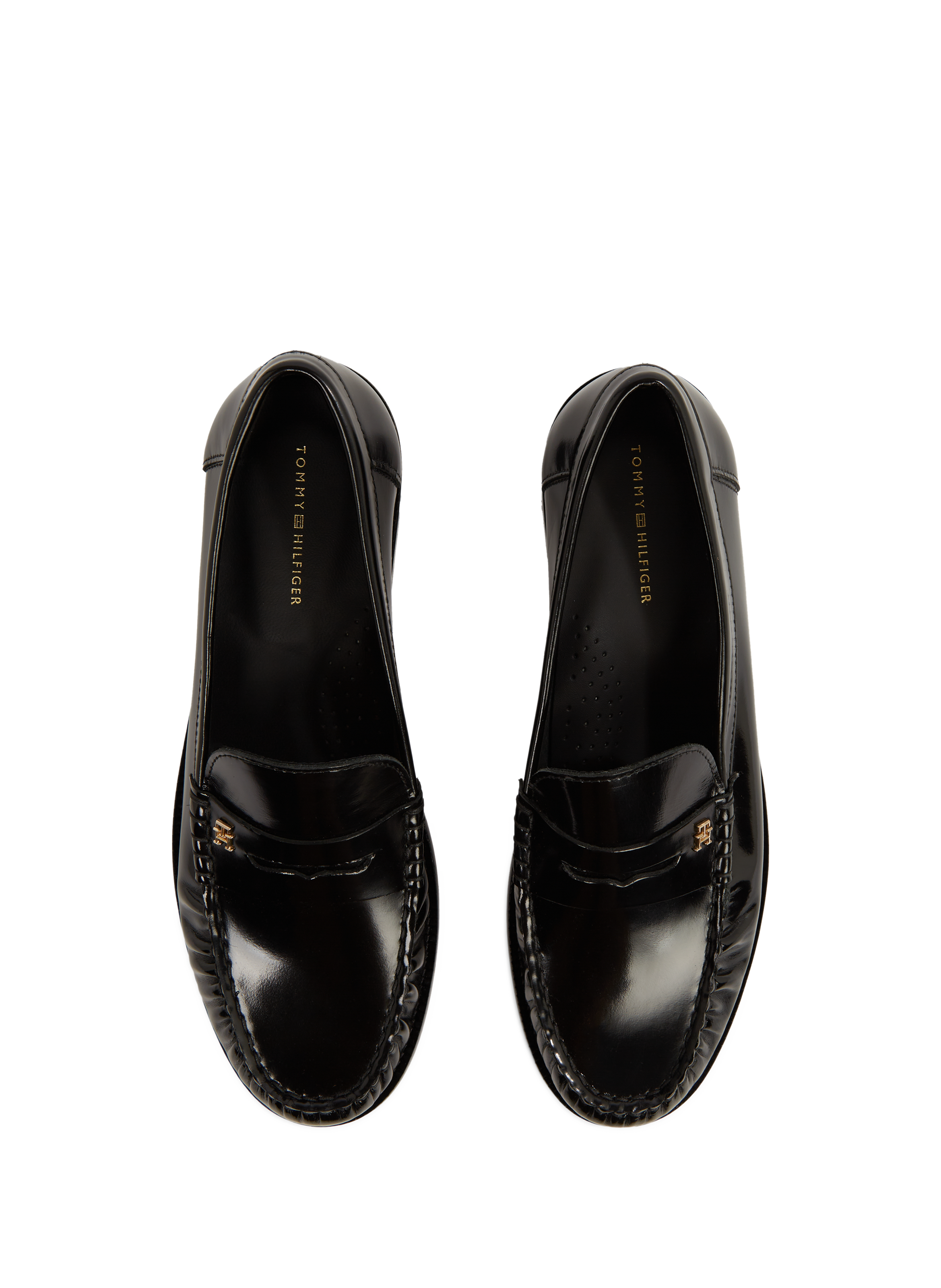 Mocassins en cuir TOMMY HILFIGER Noir