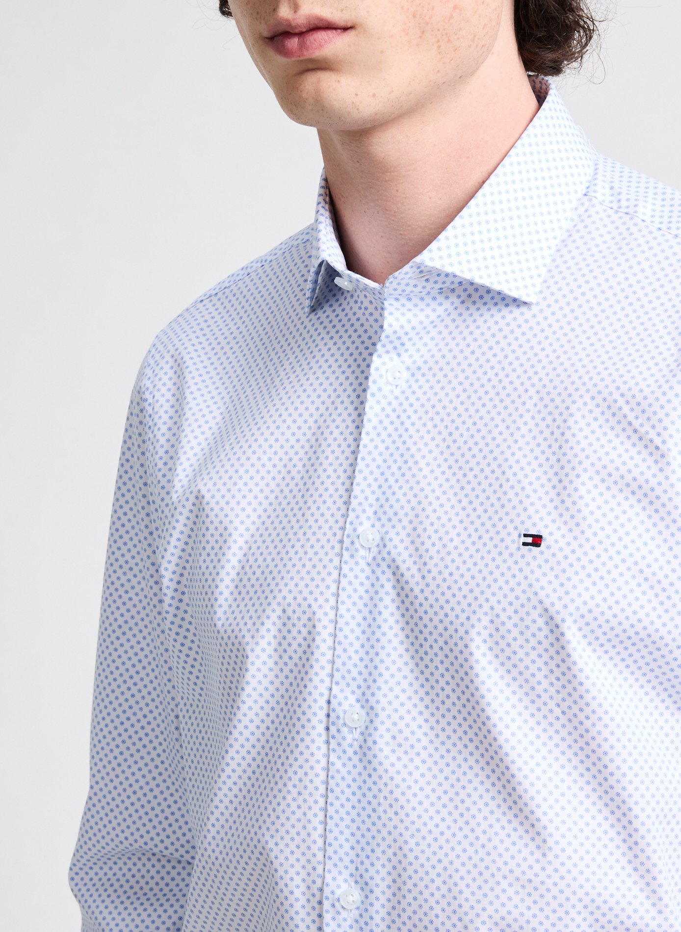 Patterned shirt TOMMY HILFIGER White