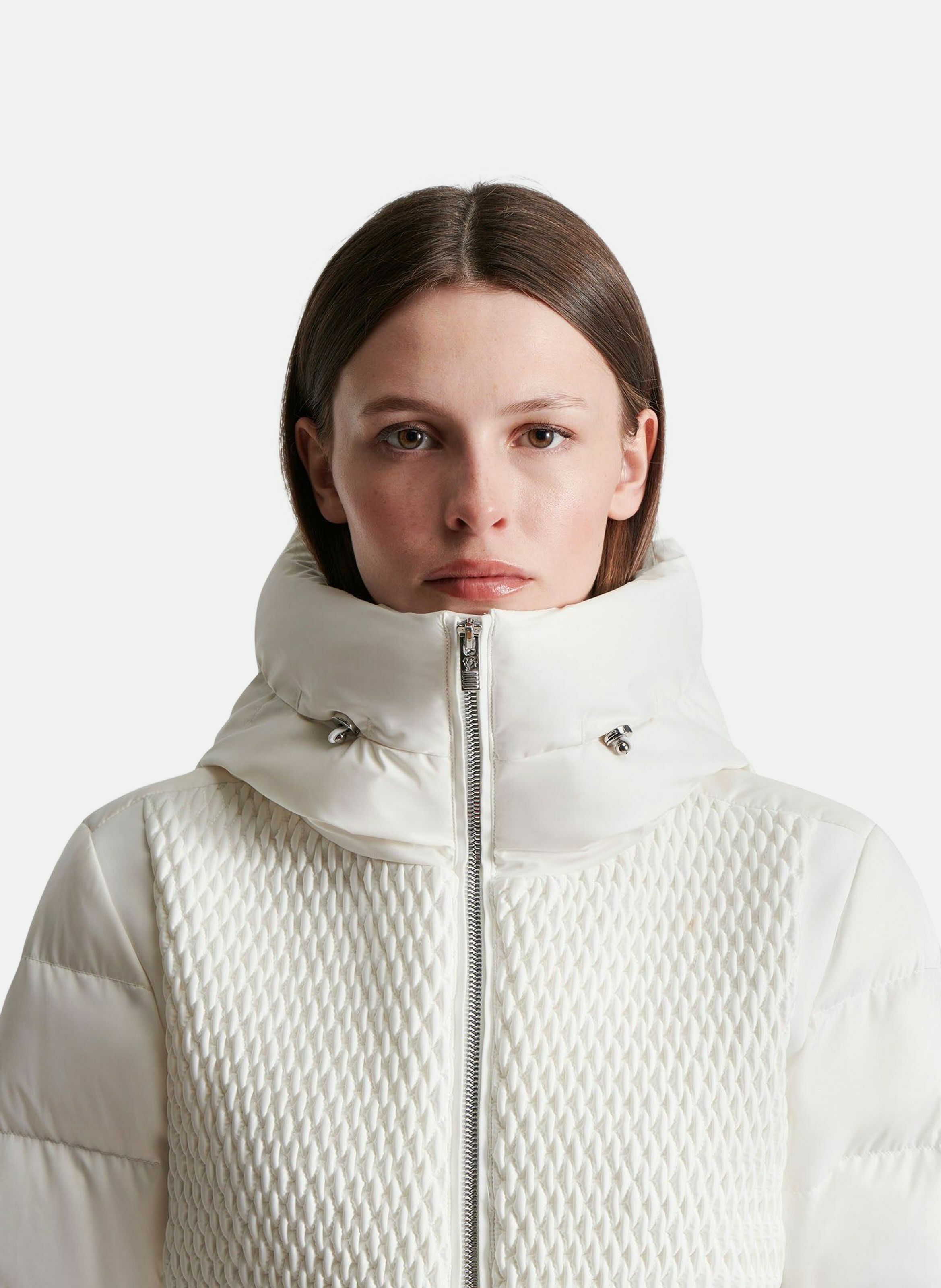 Combinaison de ski marie col montant coupe regular FUSALP Blanc