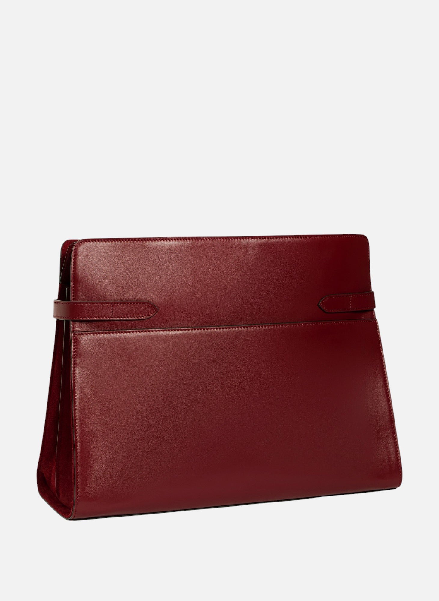 Sac porté épaule modèle maxi emie en cuir lisse et nubuck LE TANNEUR Rouge