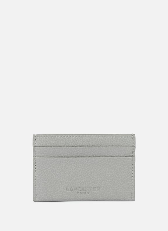 Porte-cartes - foulonné pm Gris by LANCASTER LANCASTER Porte-cartes - foulonné pm Gris