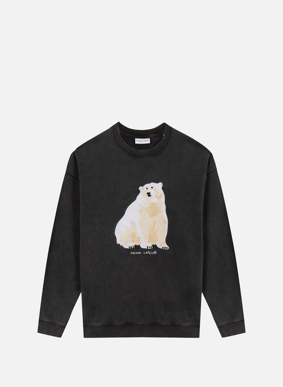 Straight cotton embroidered sweater Black by MAISON LABICHE MAISON LABICHE Straight cotton embroidered sweater Black