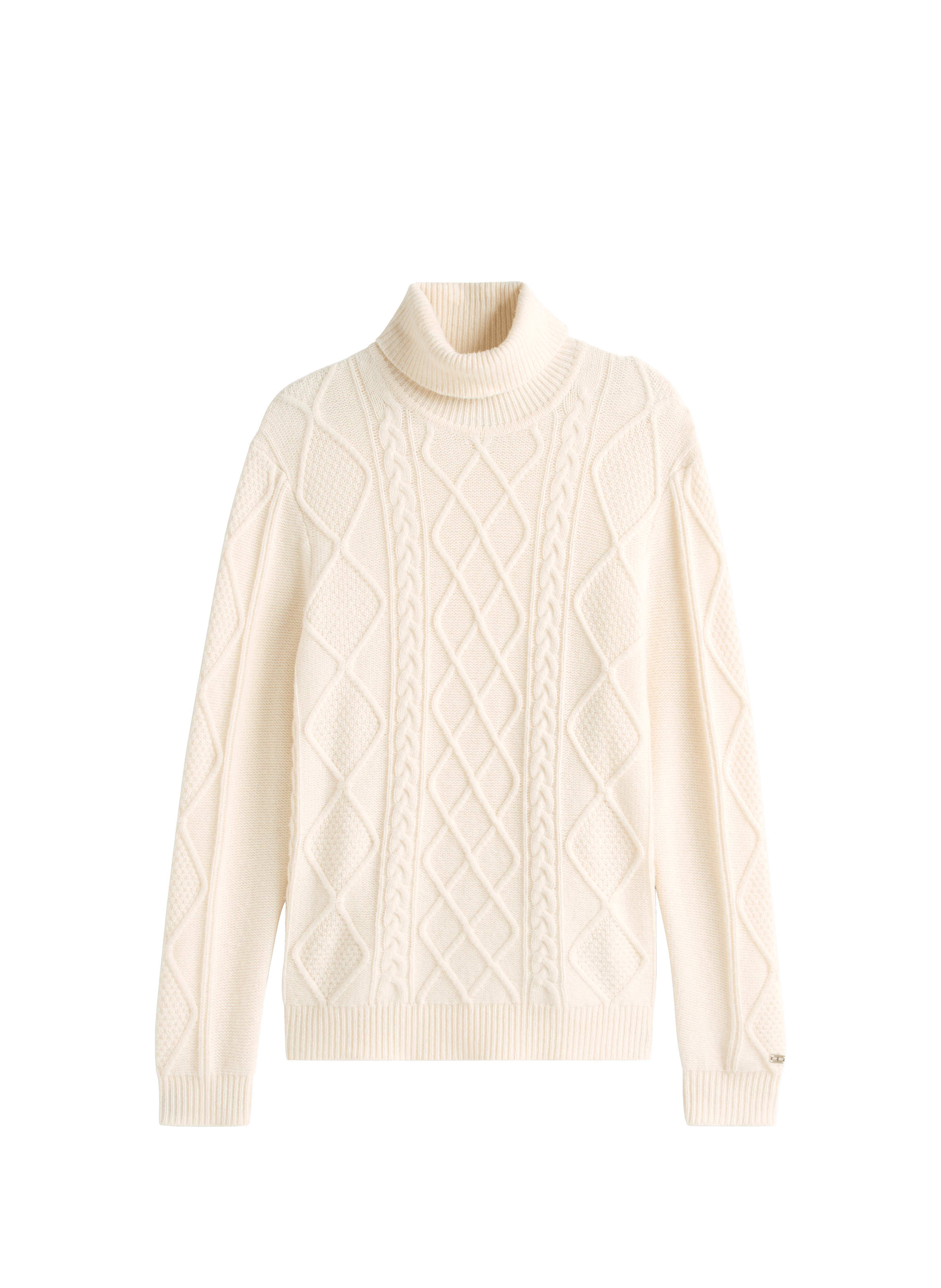 Turtleneck wool-blend jumper TOMMY HILFIGER Beige