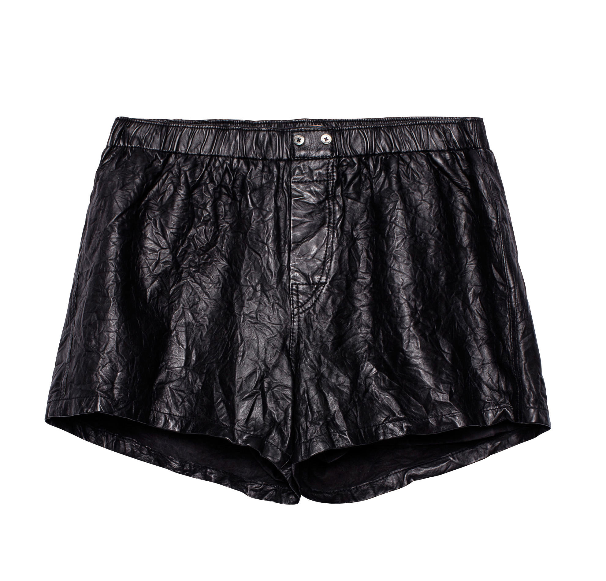 Short droit en cuir pax ZADIG&VOLTAIRE Noir