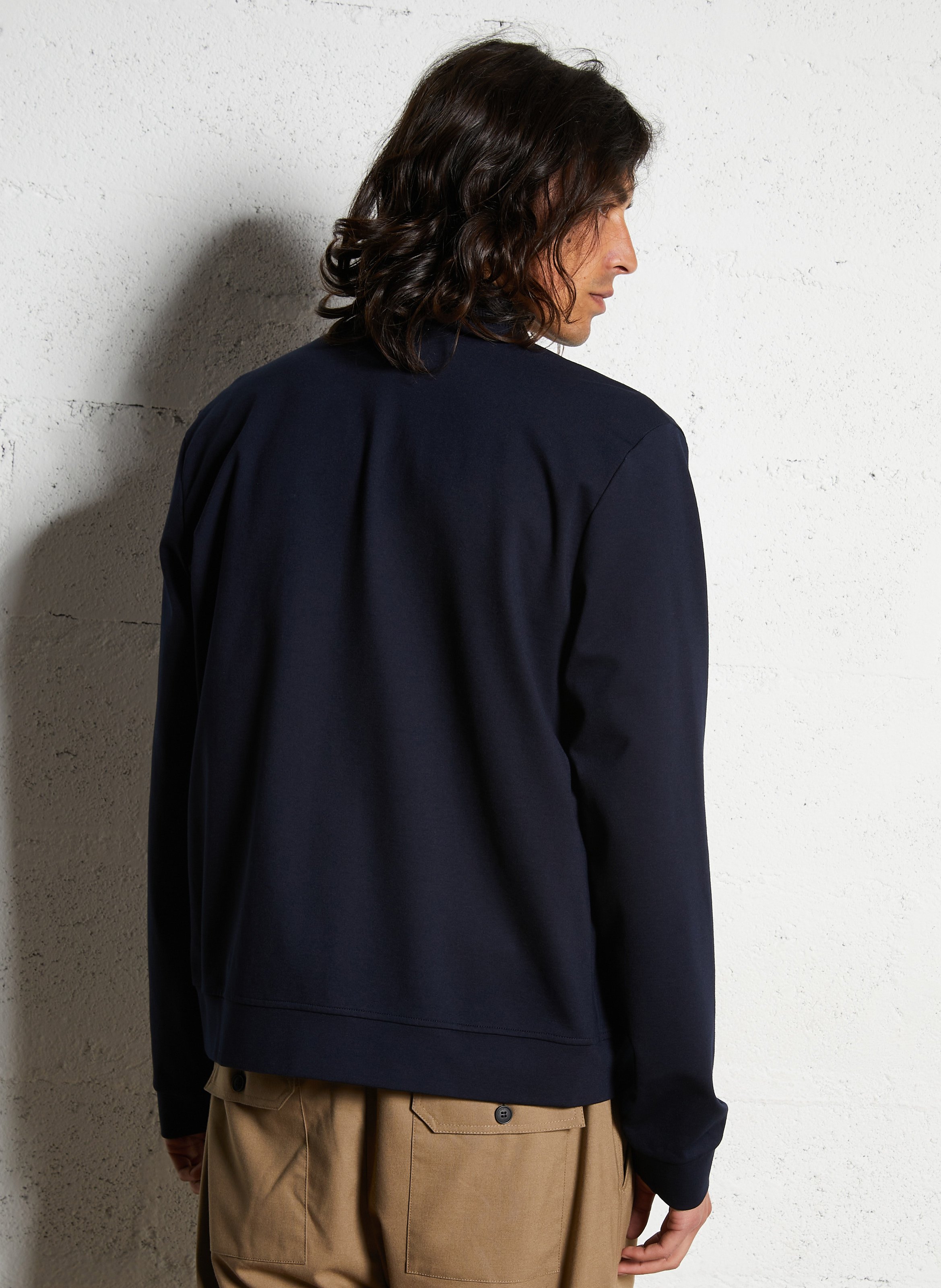 Blouson droit zippé uni IKKS Bleu
