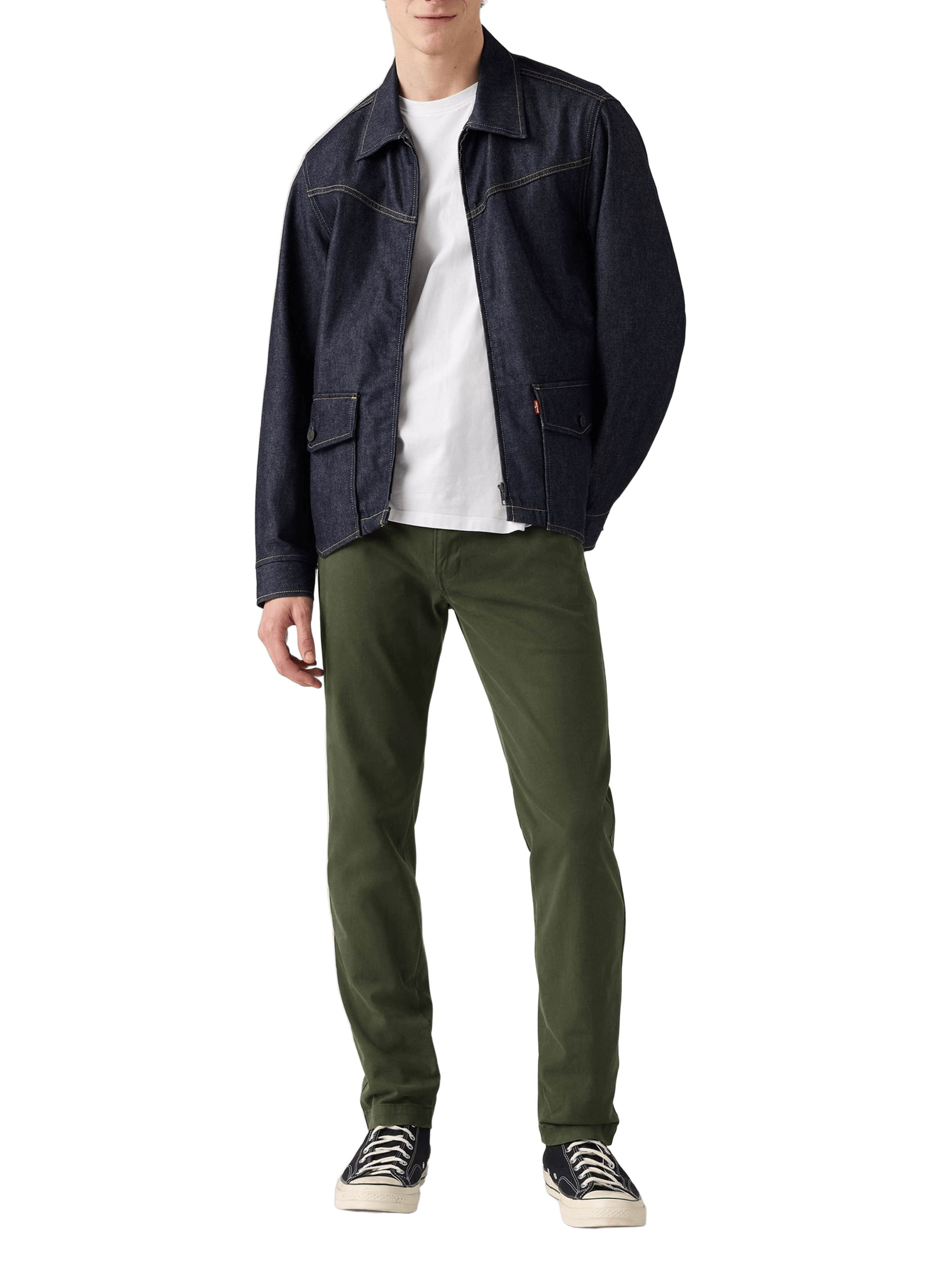 Cotton blend chino trousers  LEVI'S Green