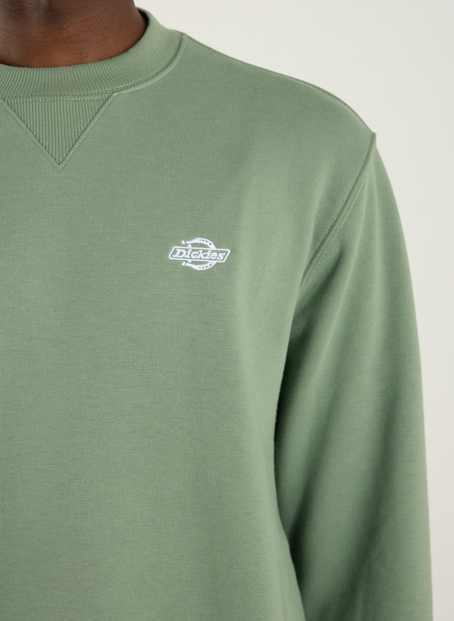 Sweatshirt droit en coton mélangé DICKIES Vert