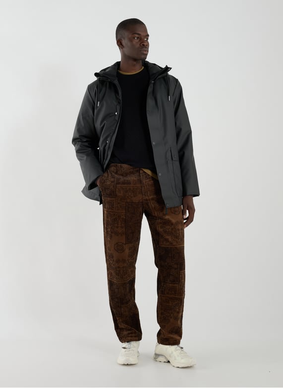 Straight hooded parka | Black by RAINS Straight hooded parka Black