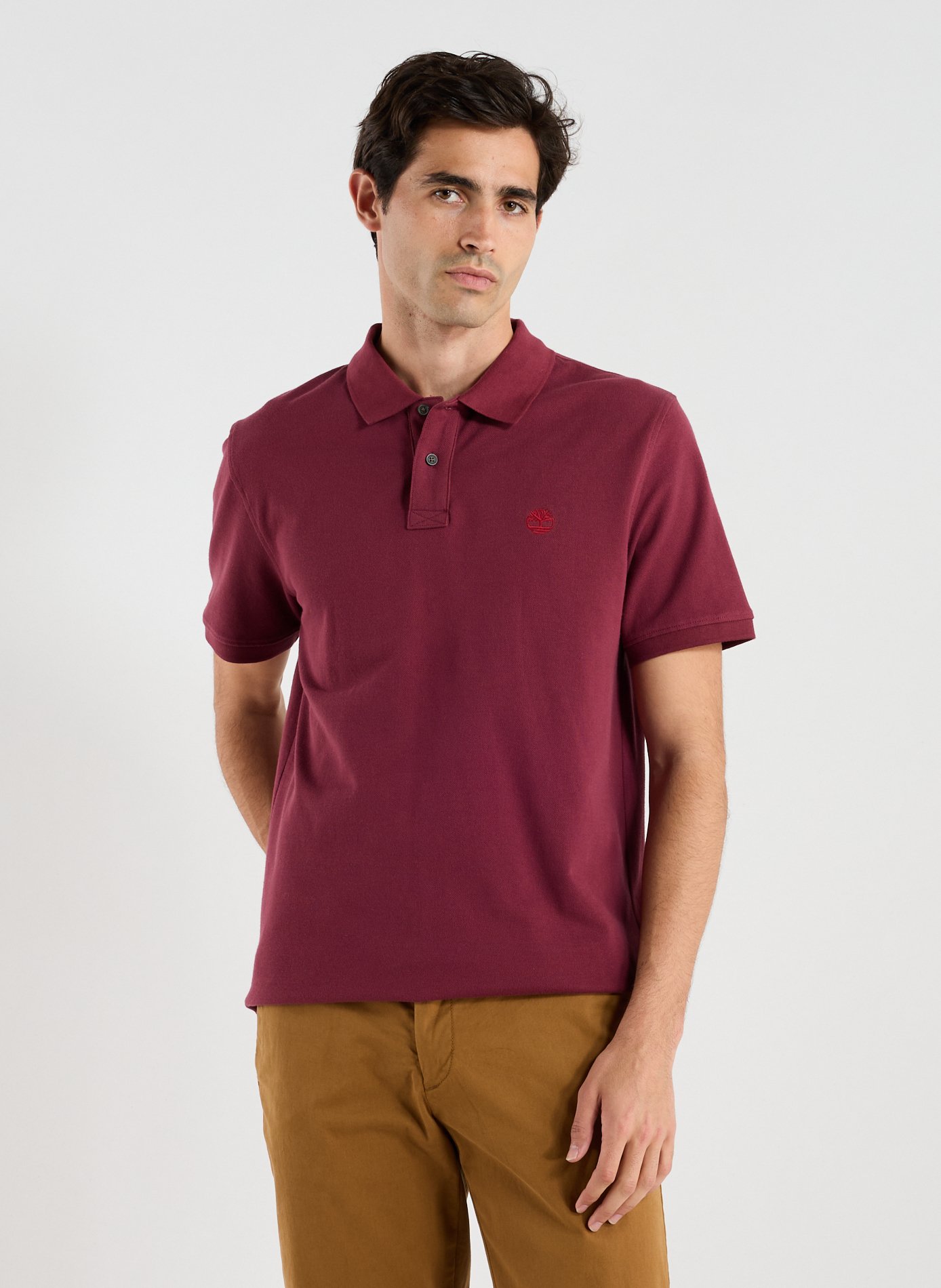 TIMBERLAND Baumwollpolo Rot
