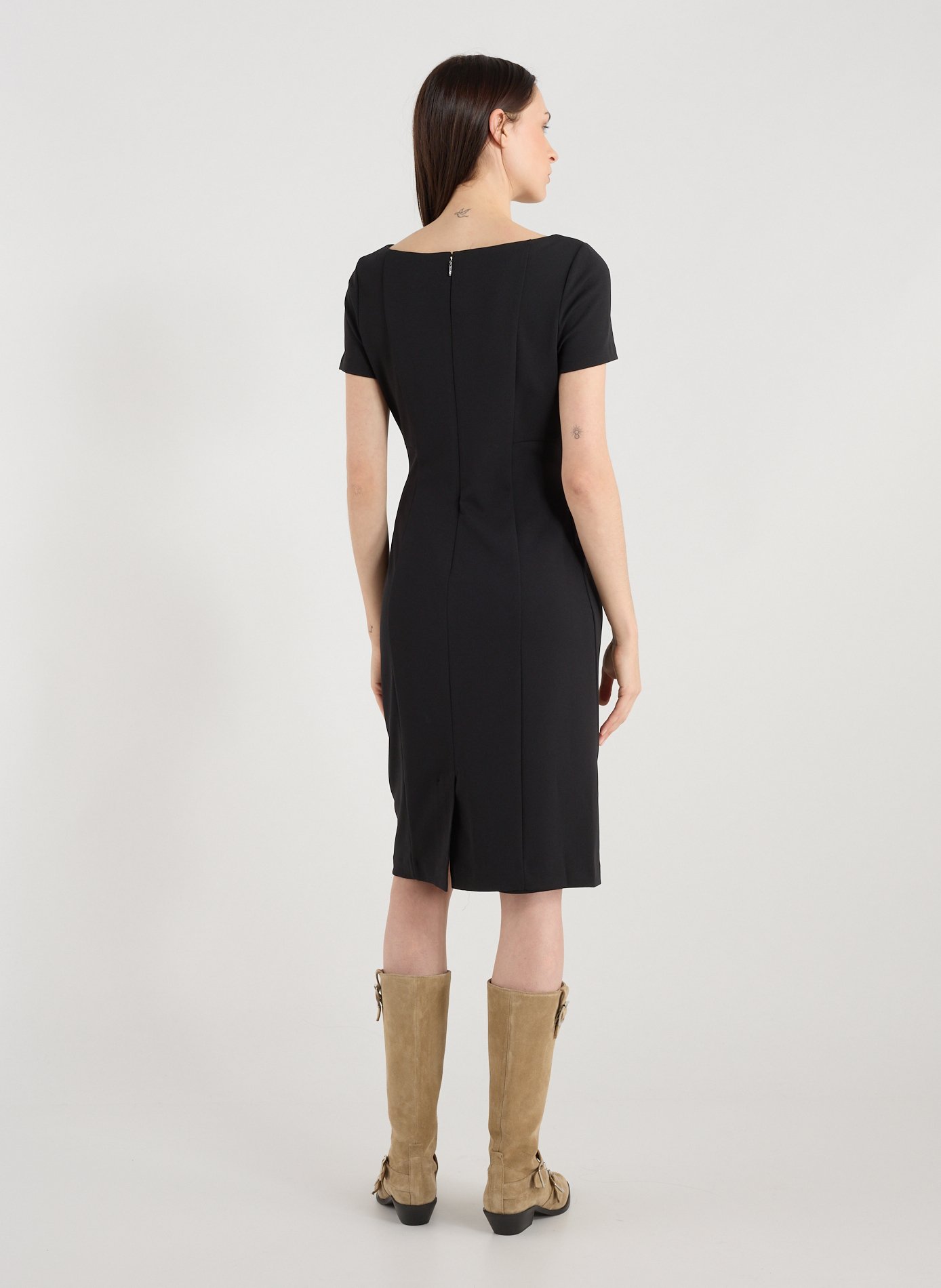 Straight midi dress CALVIN KLEIN Black