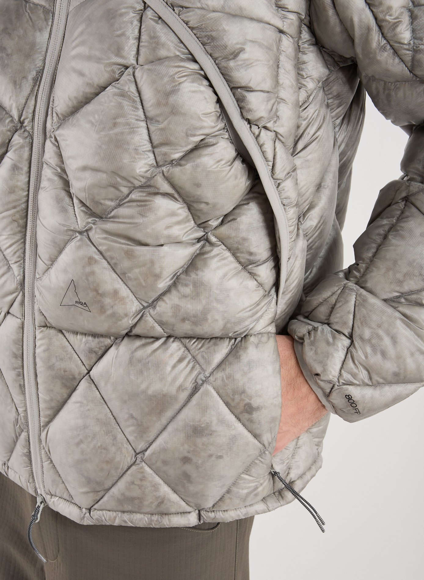 Veste matelassée à col montant ROA Gris