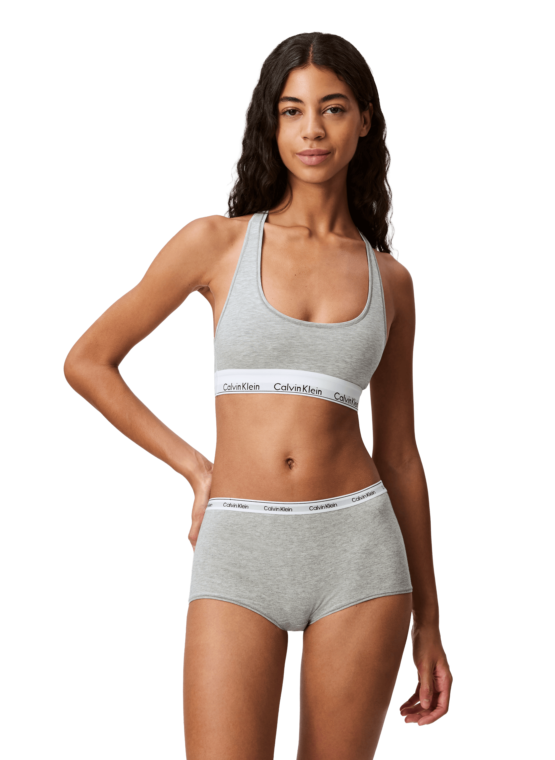 Brassière à logo  CALVIN KLEIN Gris