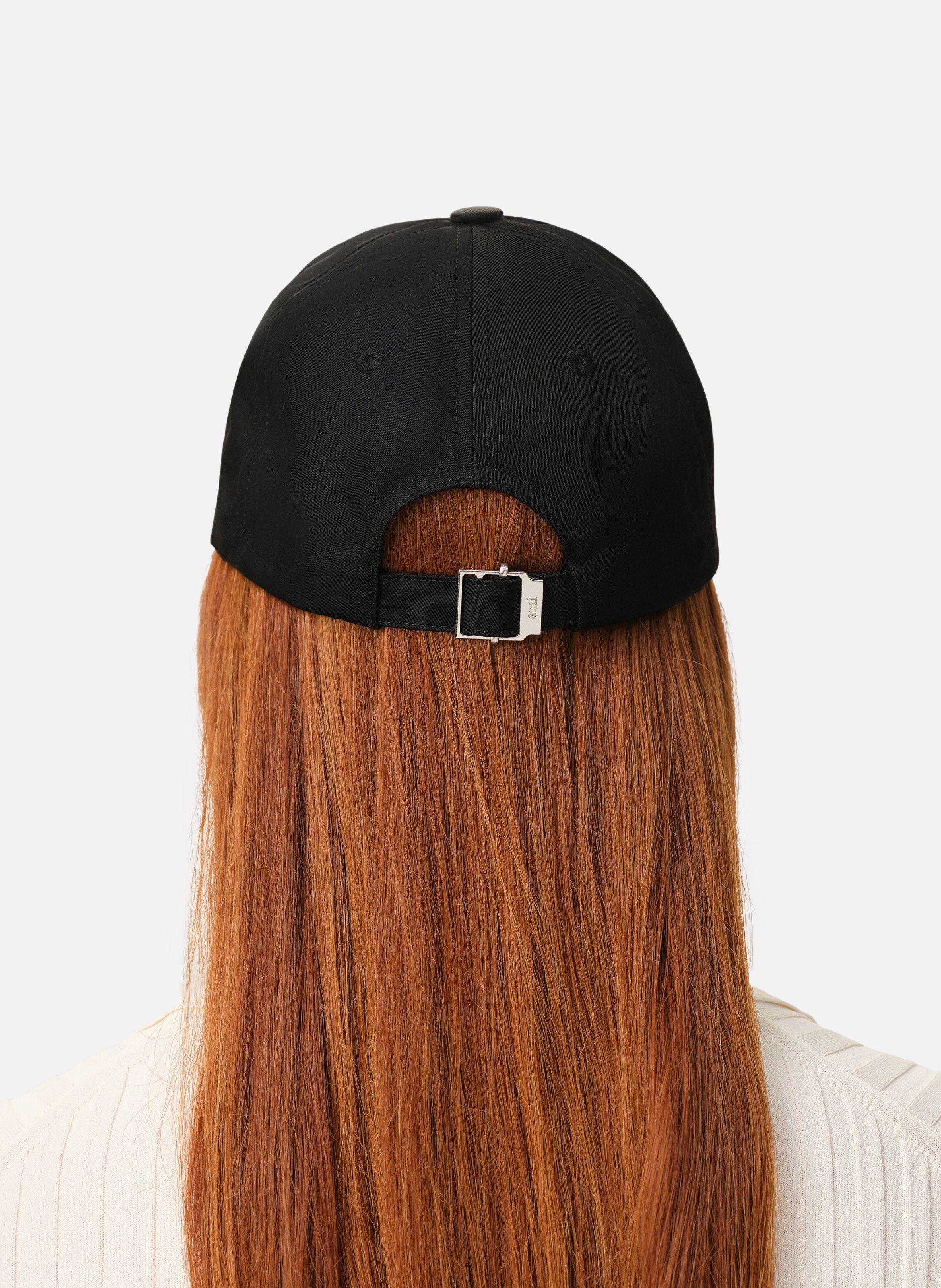 Casquette rivet ami de coeur unisexe en nylon AMI PARIS Noir