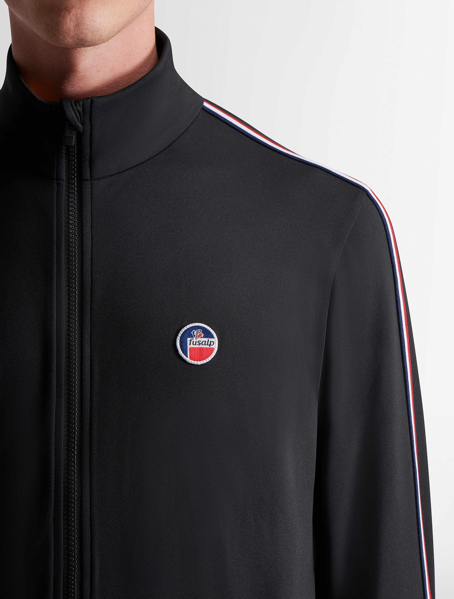 Veste technique mariozip col montant coupe regular FUSALP Noir