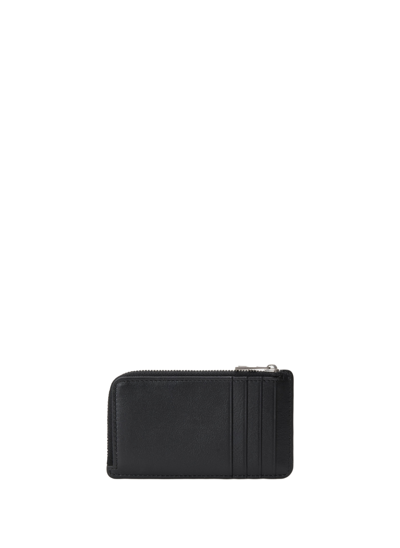Porte-cartes et monnaie Panta en cuir de veau brillant LOEWE Noir