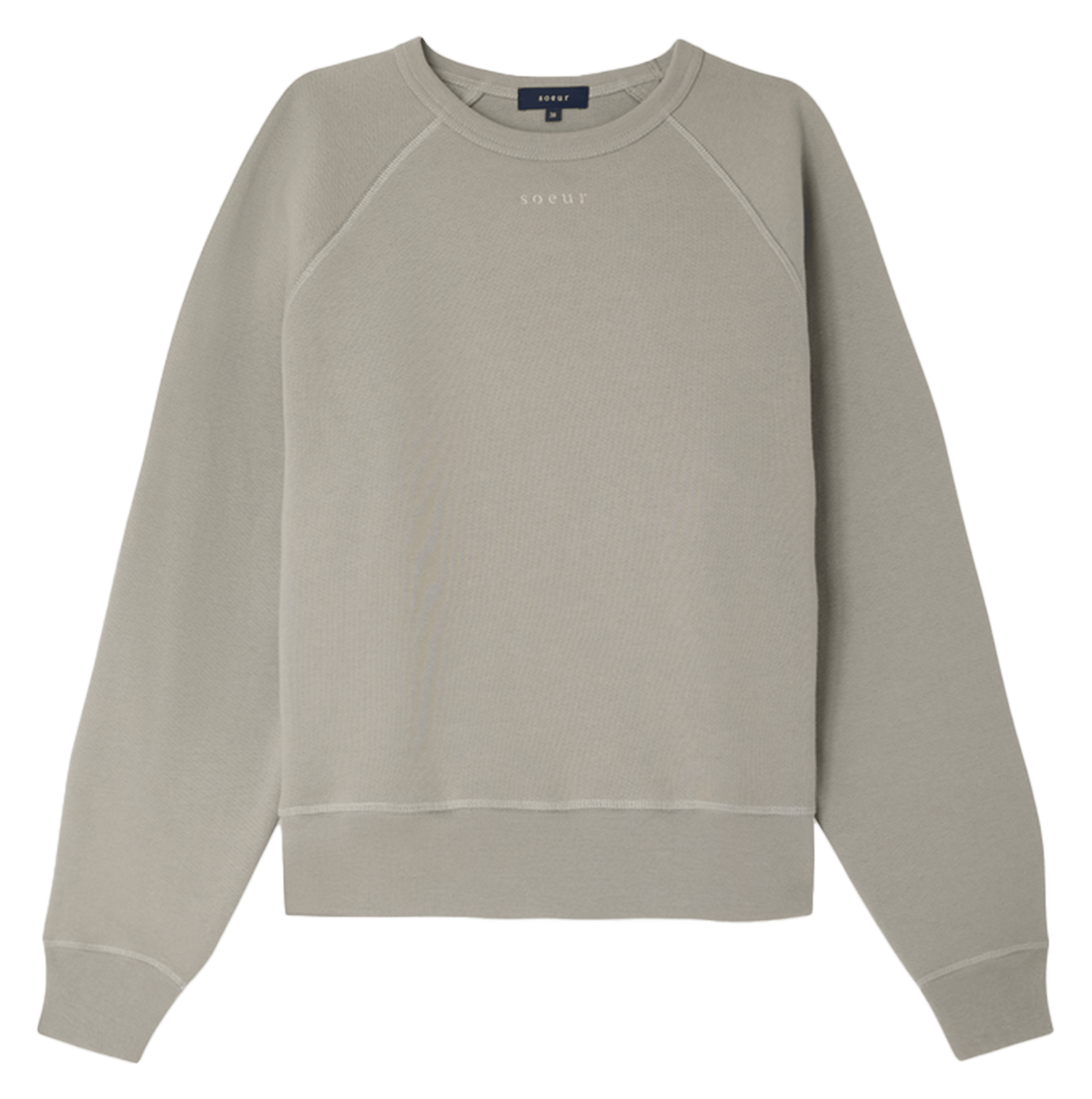 Sweat droit en coton bio Artemis SOEUR Gris