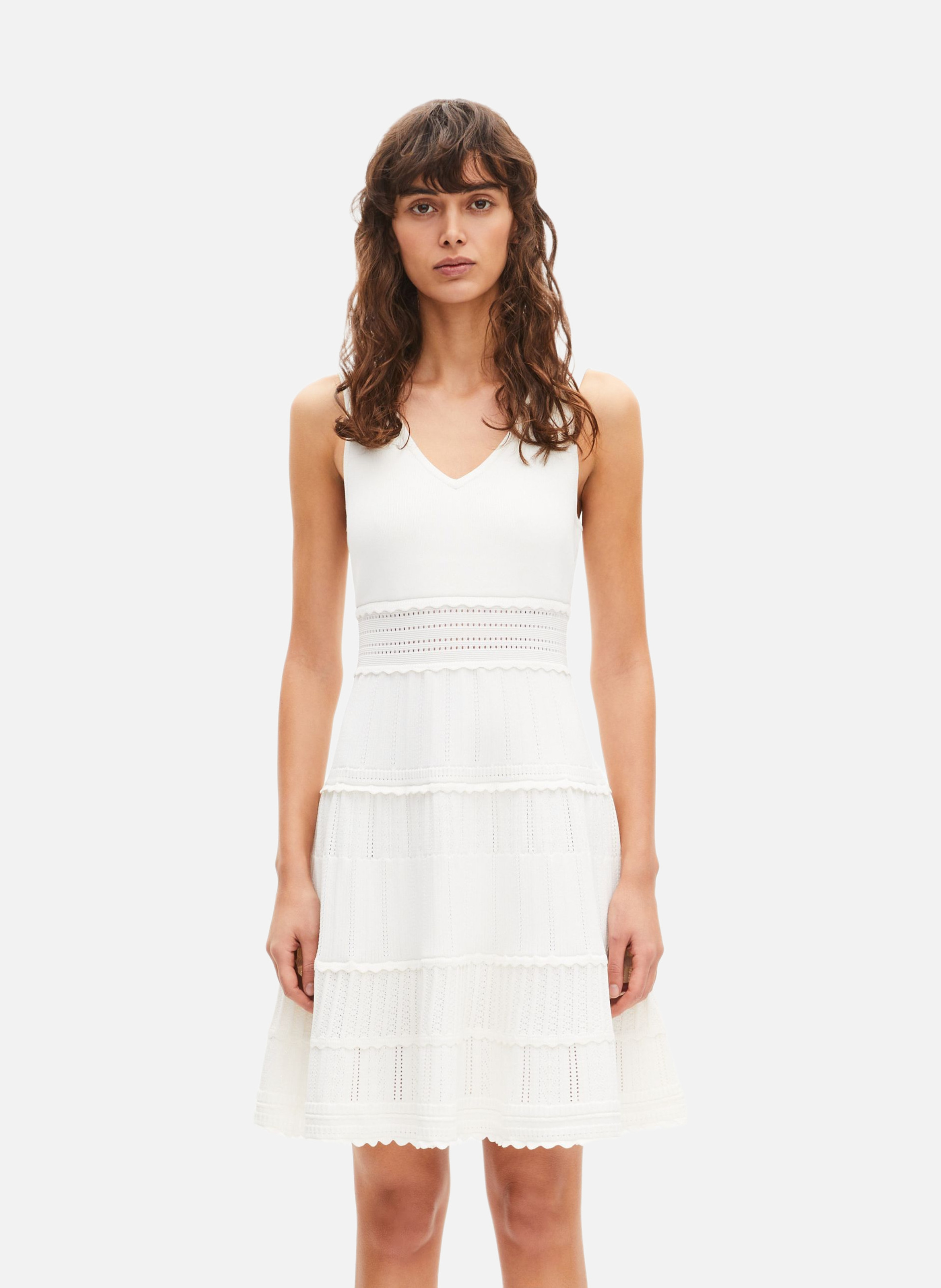 Robe courte en maille THE KOOPLES Beige