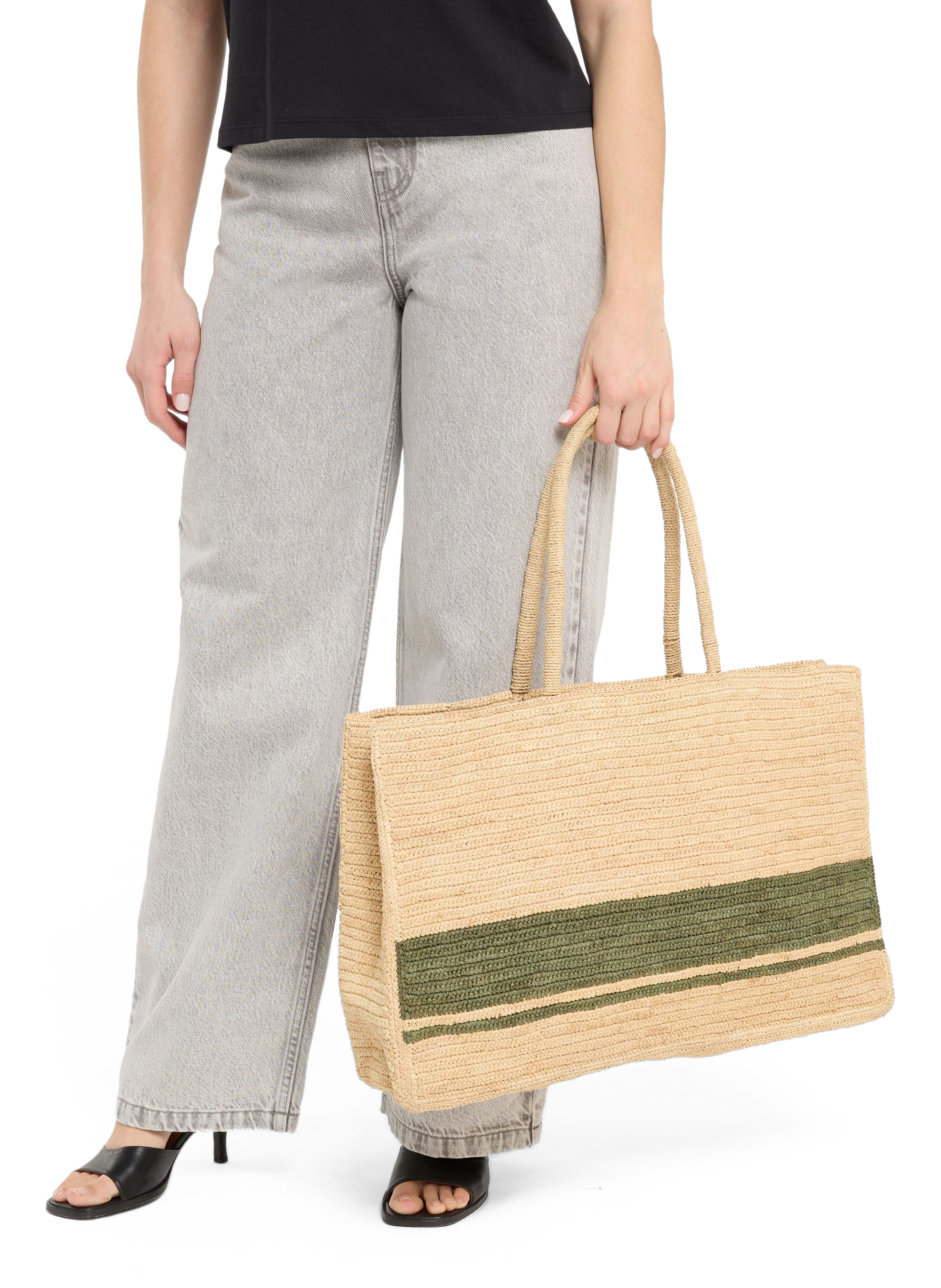 Raffia cabas bag SAISON 1865 Multicolour