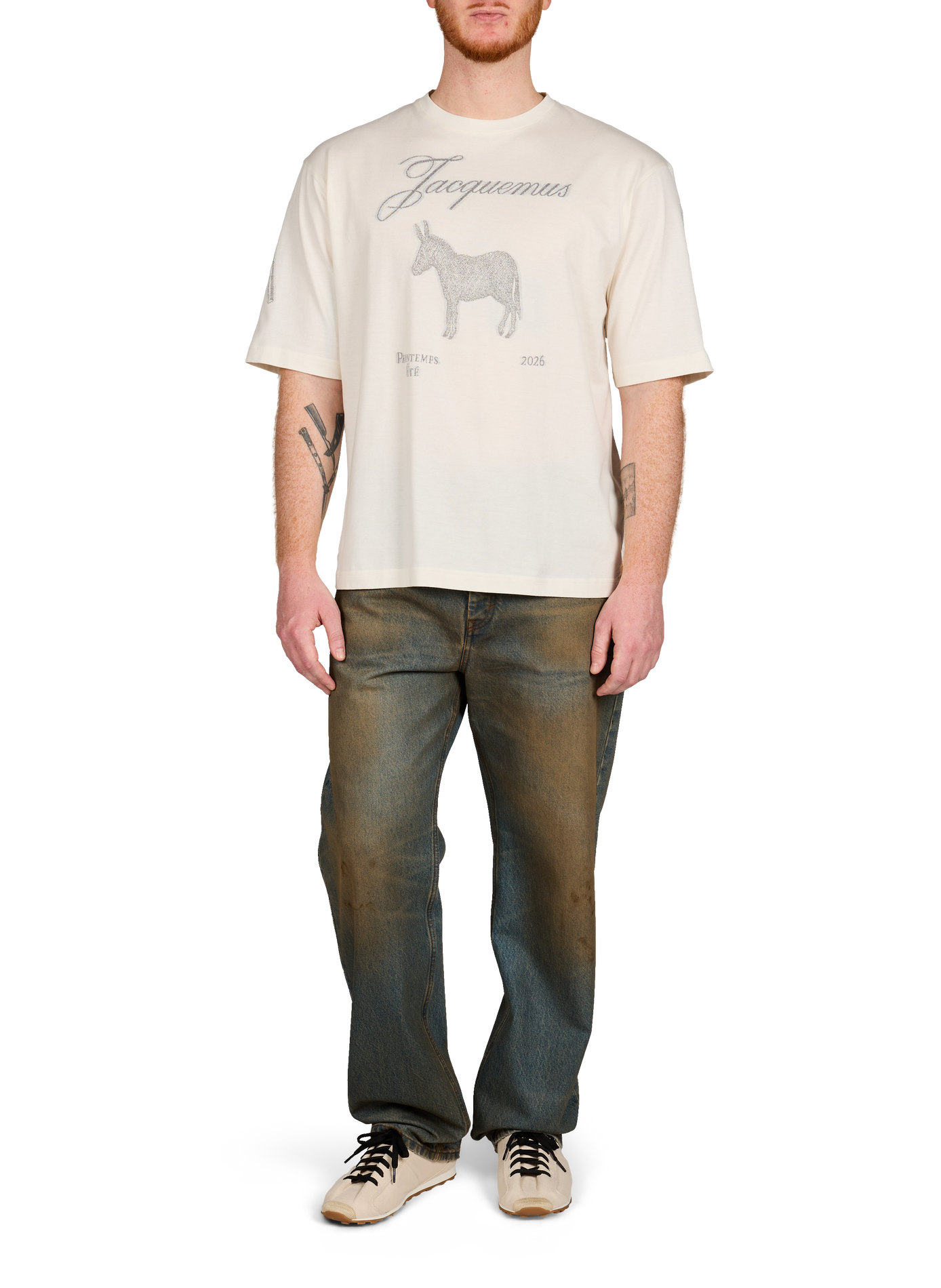 Printed cotton T-shirt JACQUEMUS White