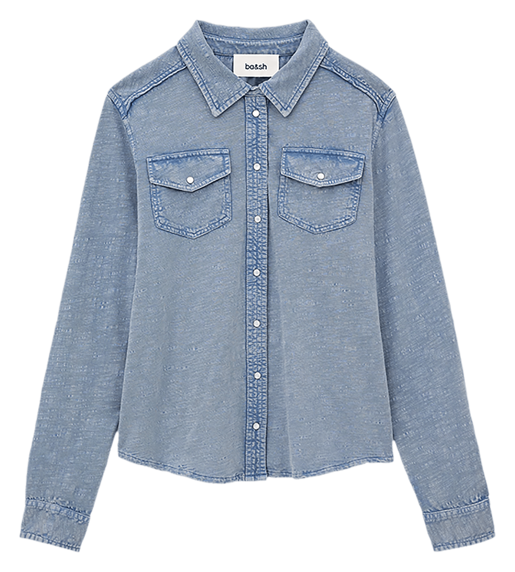 Chemise en denim col classique icare BA&SH Bleu