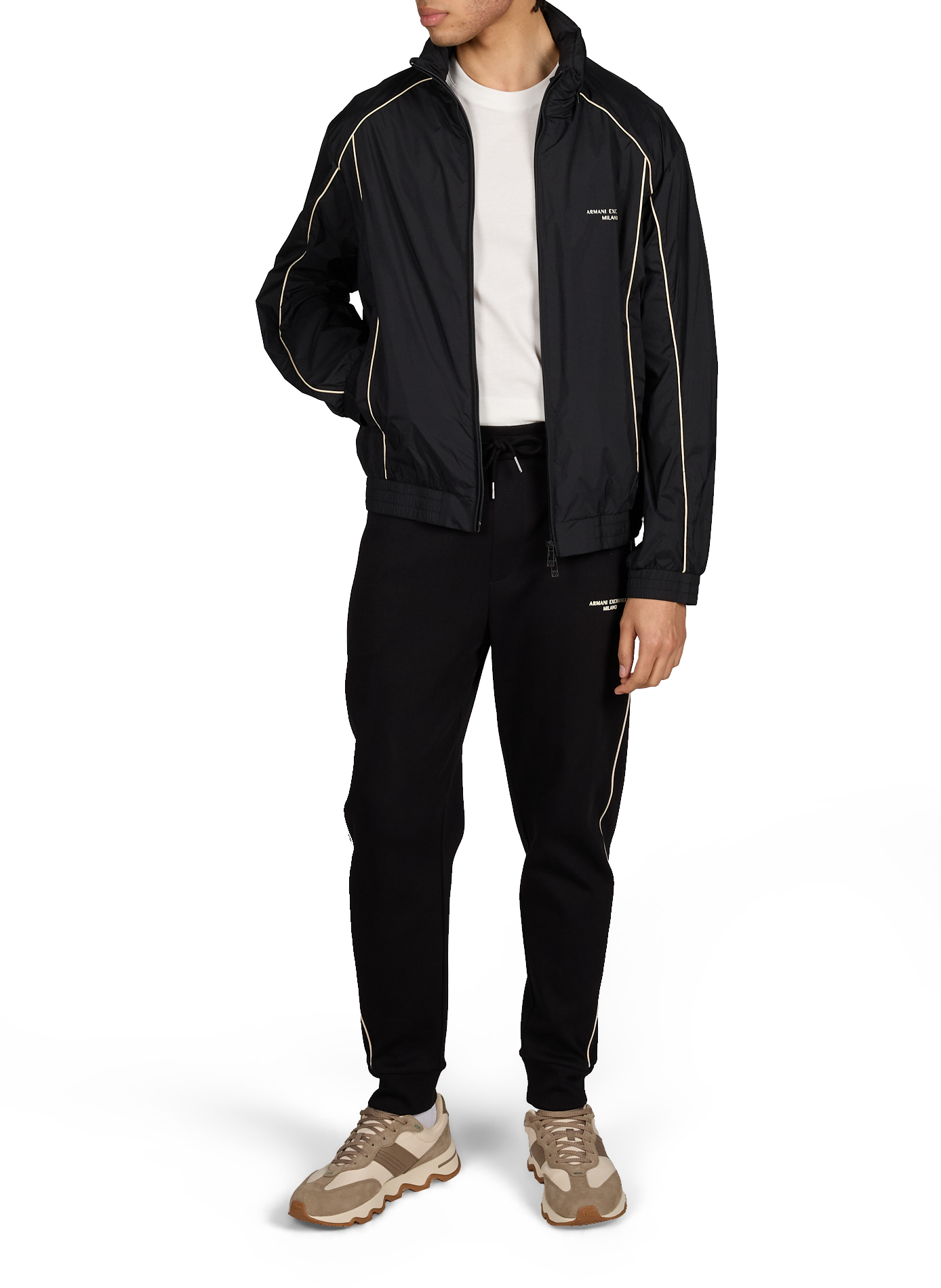 Blouson matelassé à col montant ARMANI EXCHANGE Noir