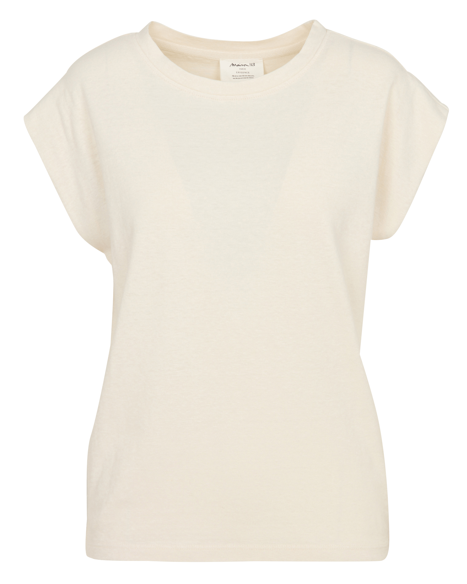 Tee-shirt col rond loic MAISON 123 Beige