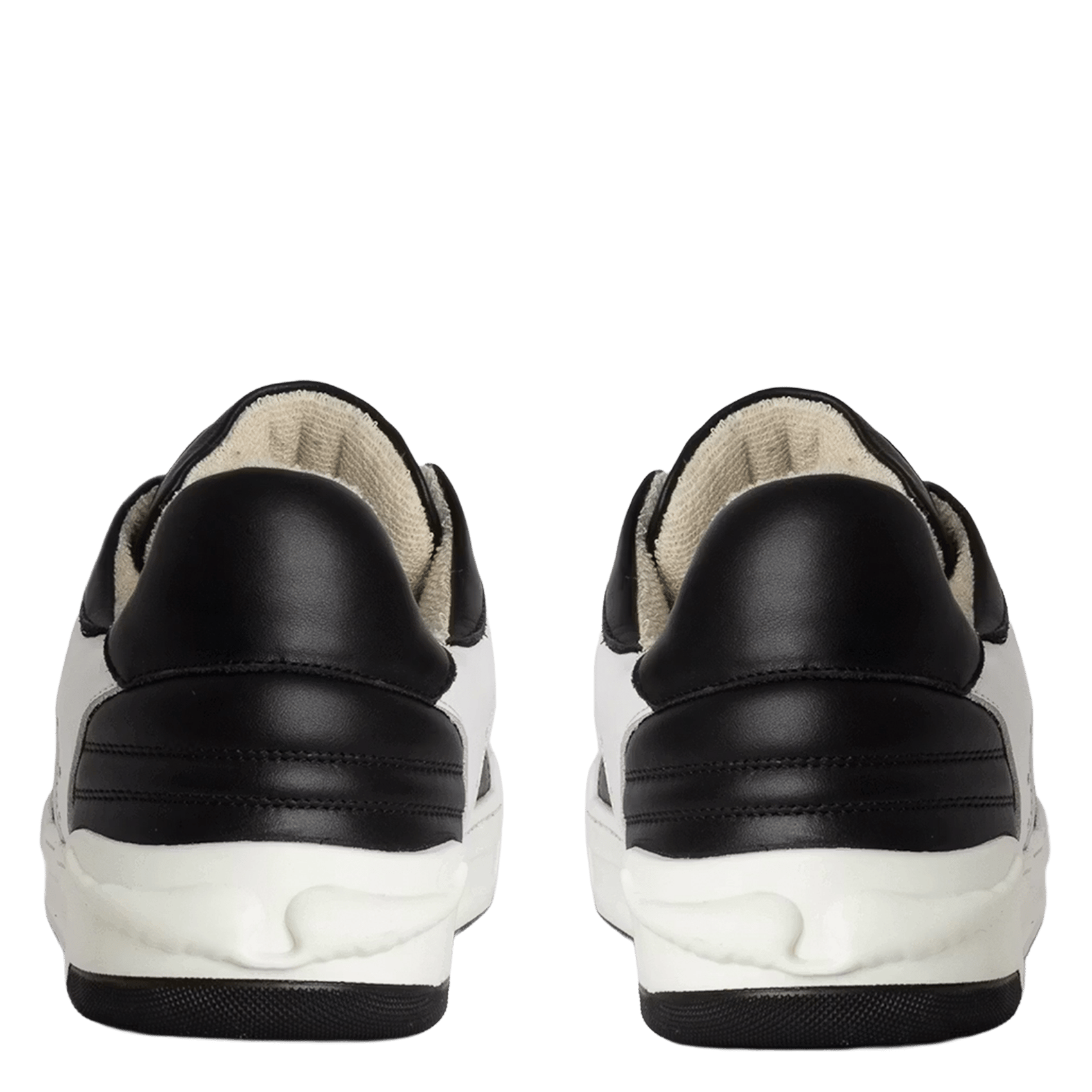 Baskets basses en cuir wings Noir