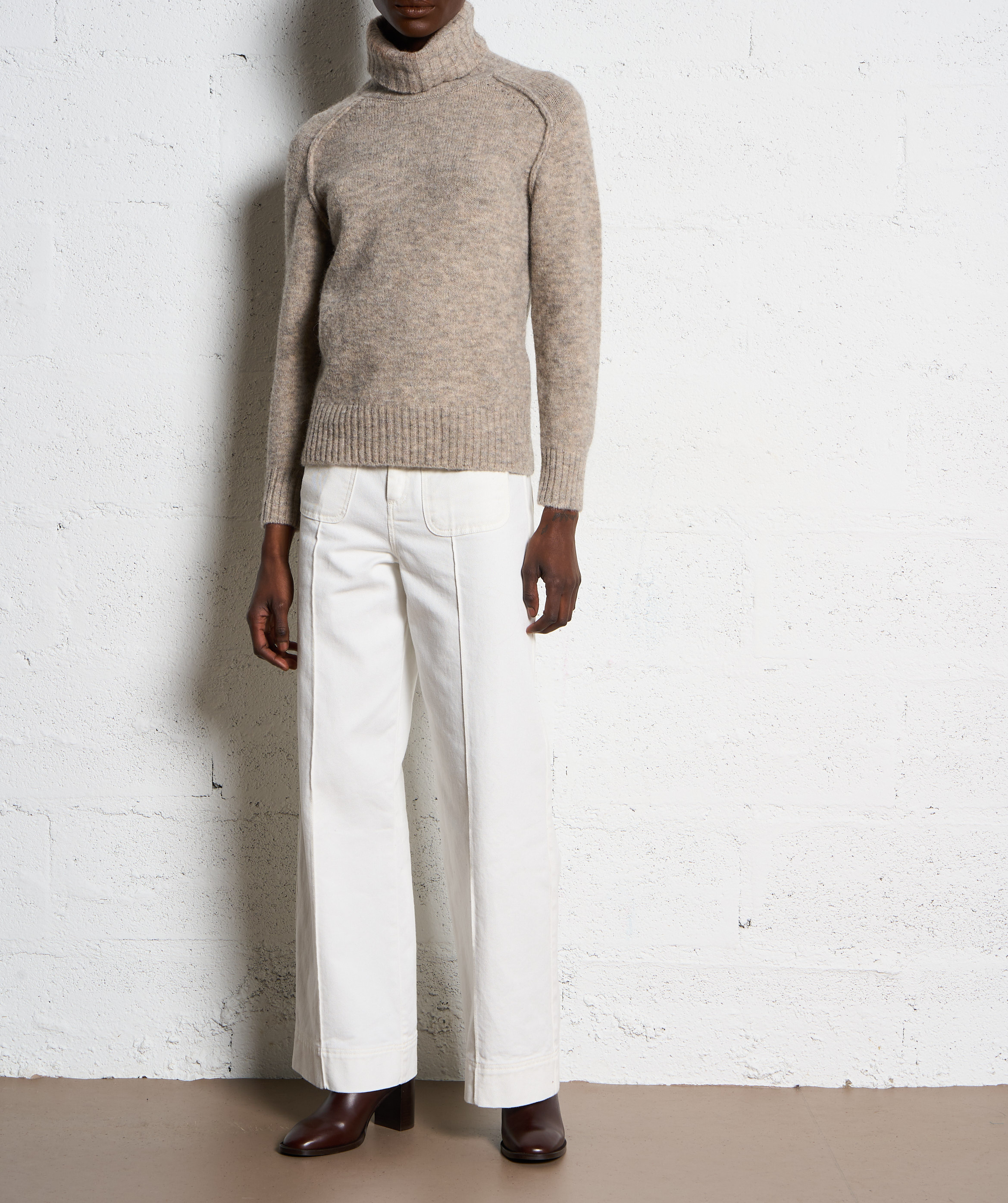 Jean large en coton harry SOEUR Blanc