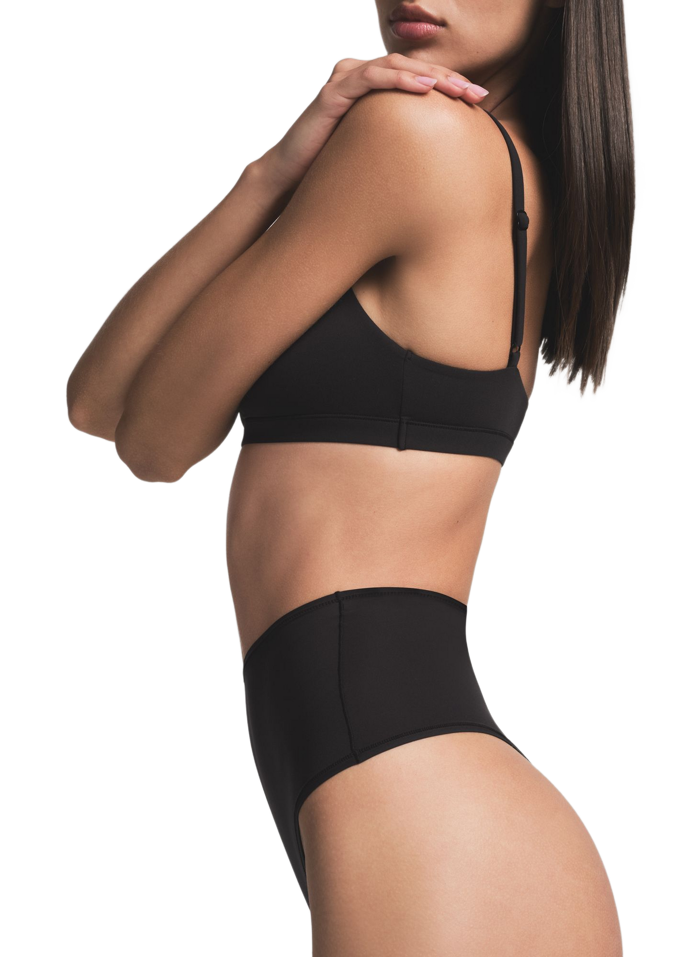 High-waisted solid color SKIMS Black