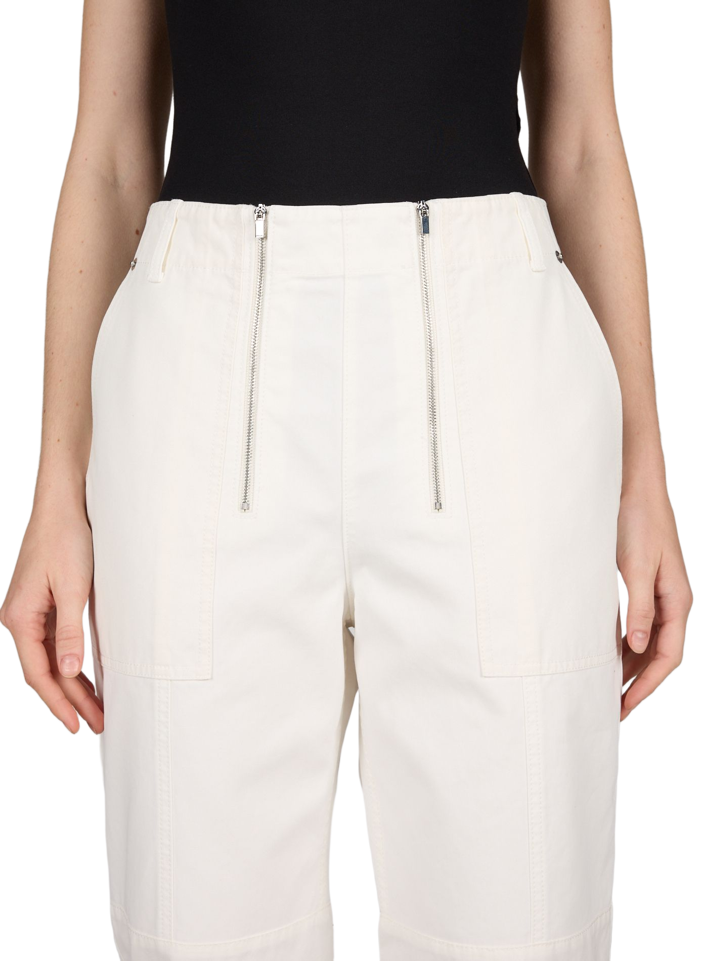 Fischer cotton cargo jeans TIBI White