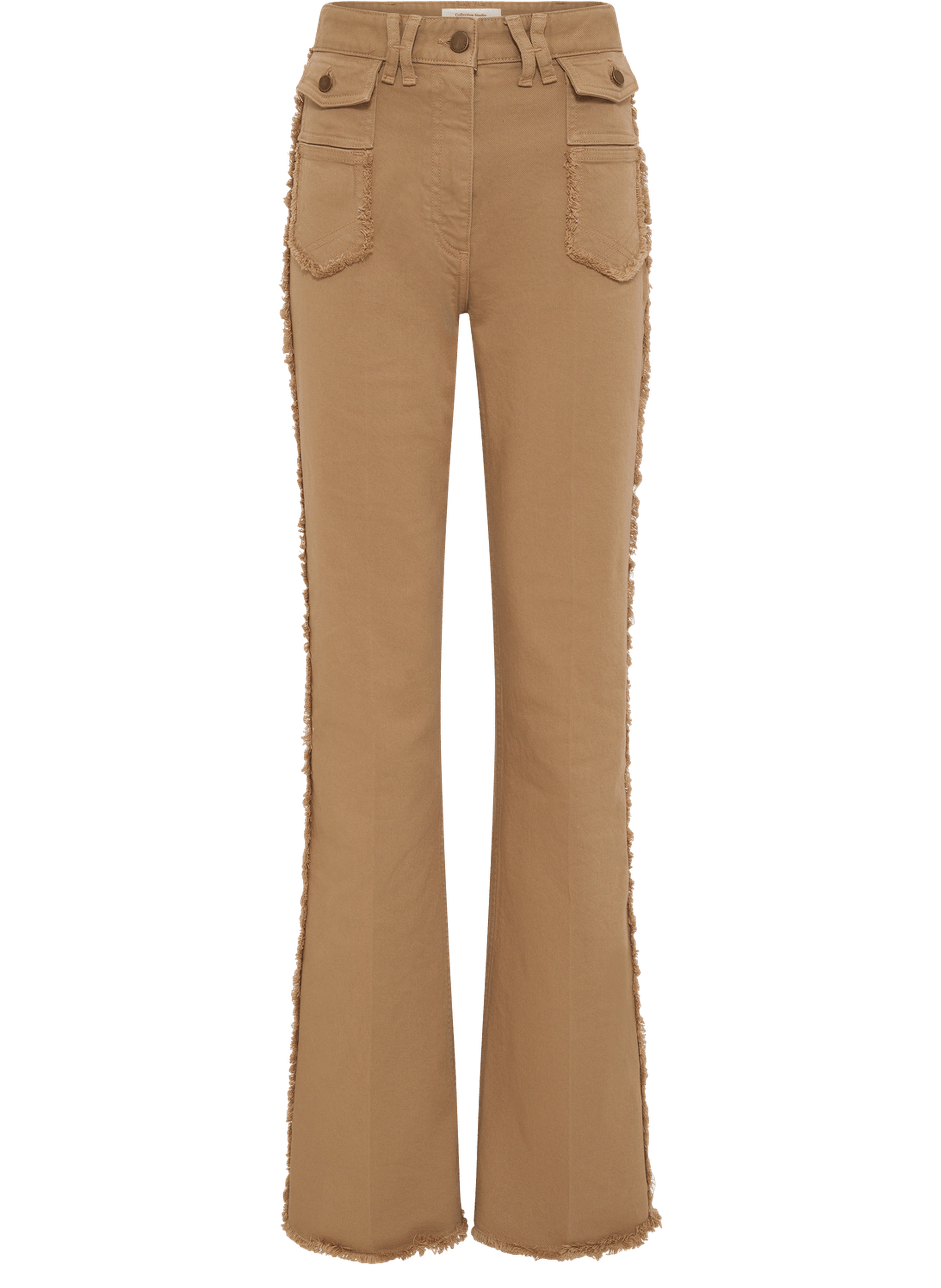 Jean flare à franges - anna GERARD DAREL Beige