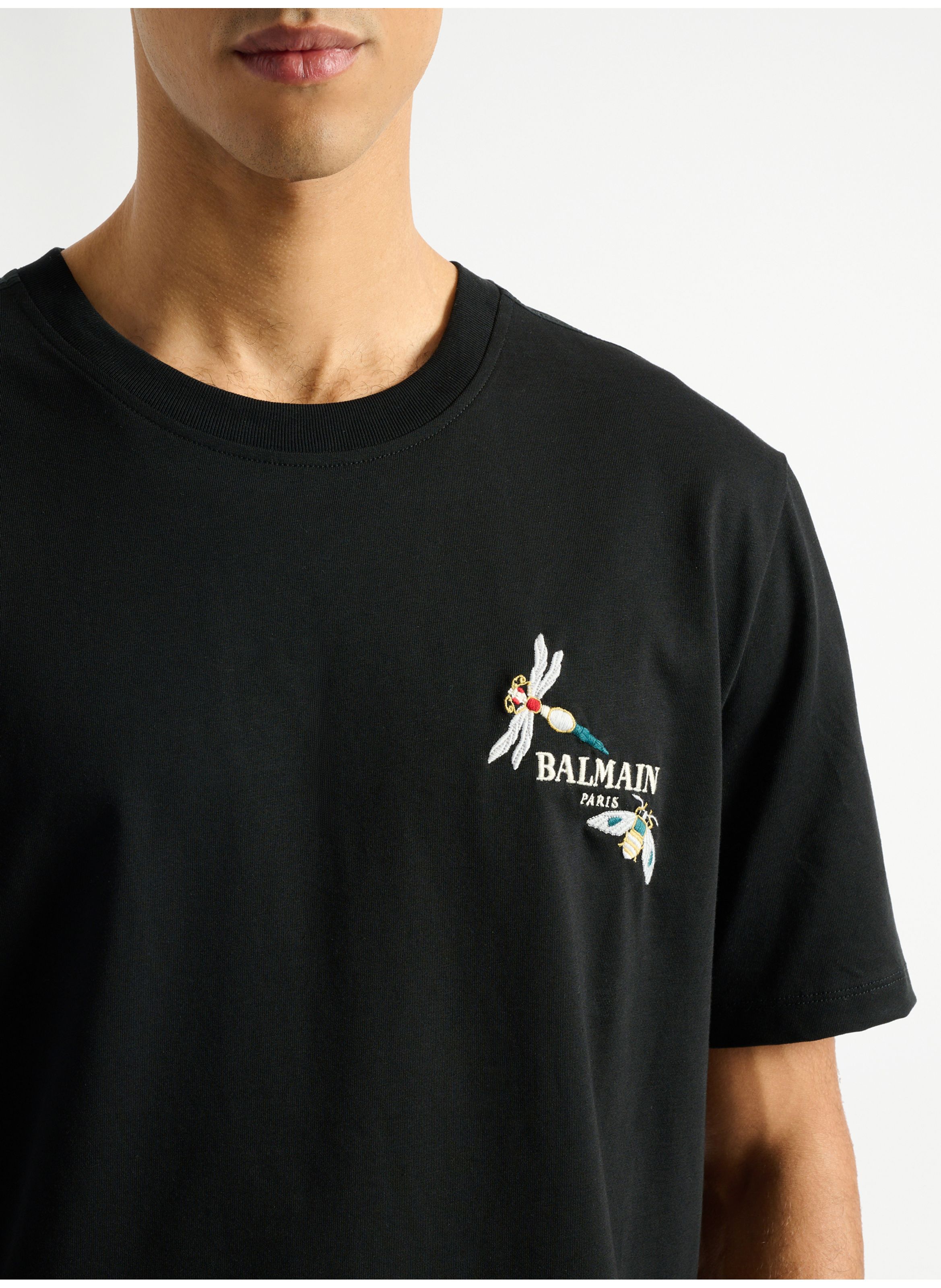 T-shirt balmain insect brodé BALMAIN Noir
