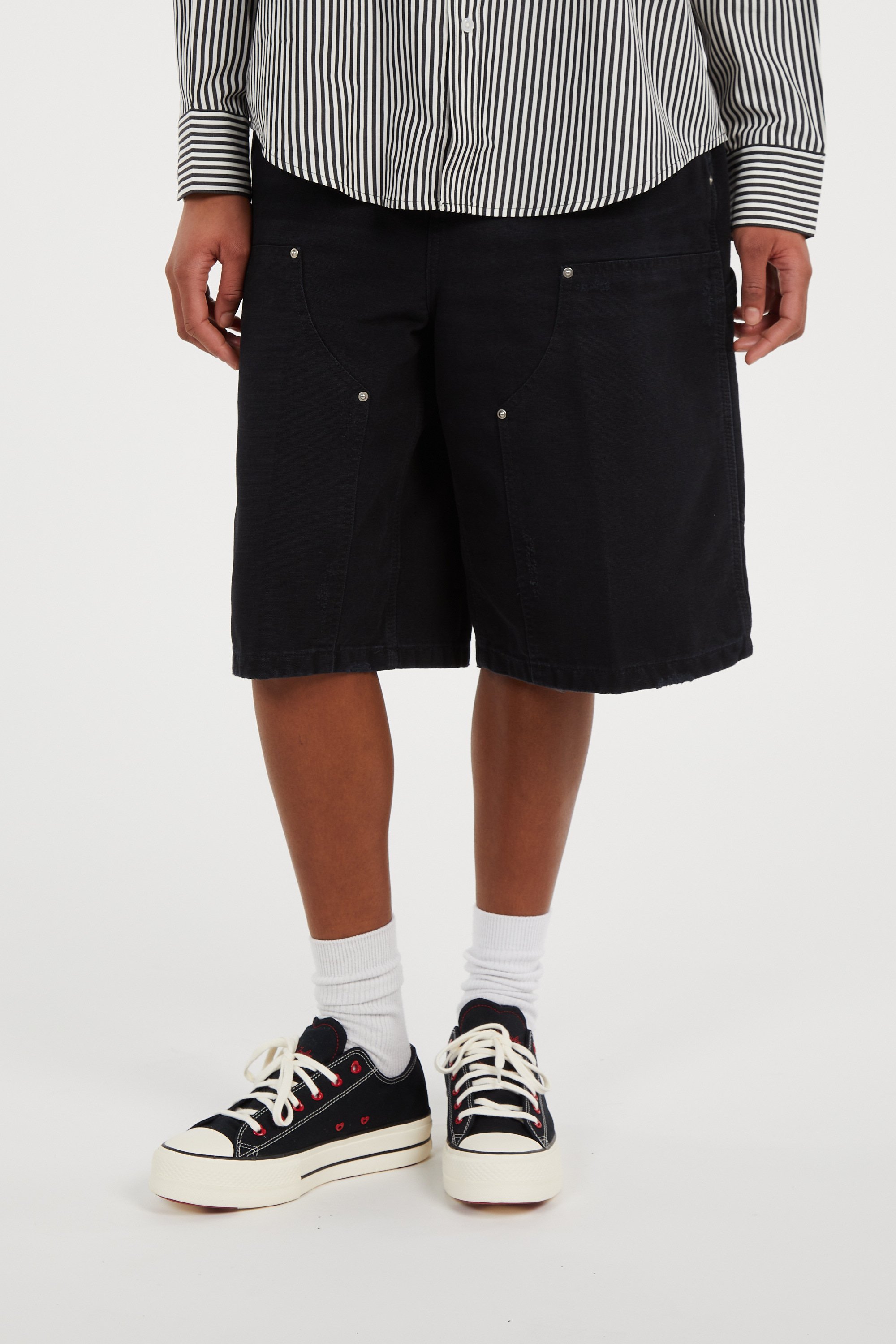 Short w' nixon double knee short CARHARTT WIP Gris