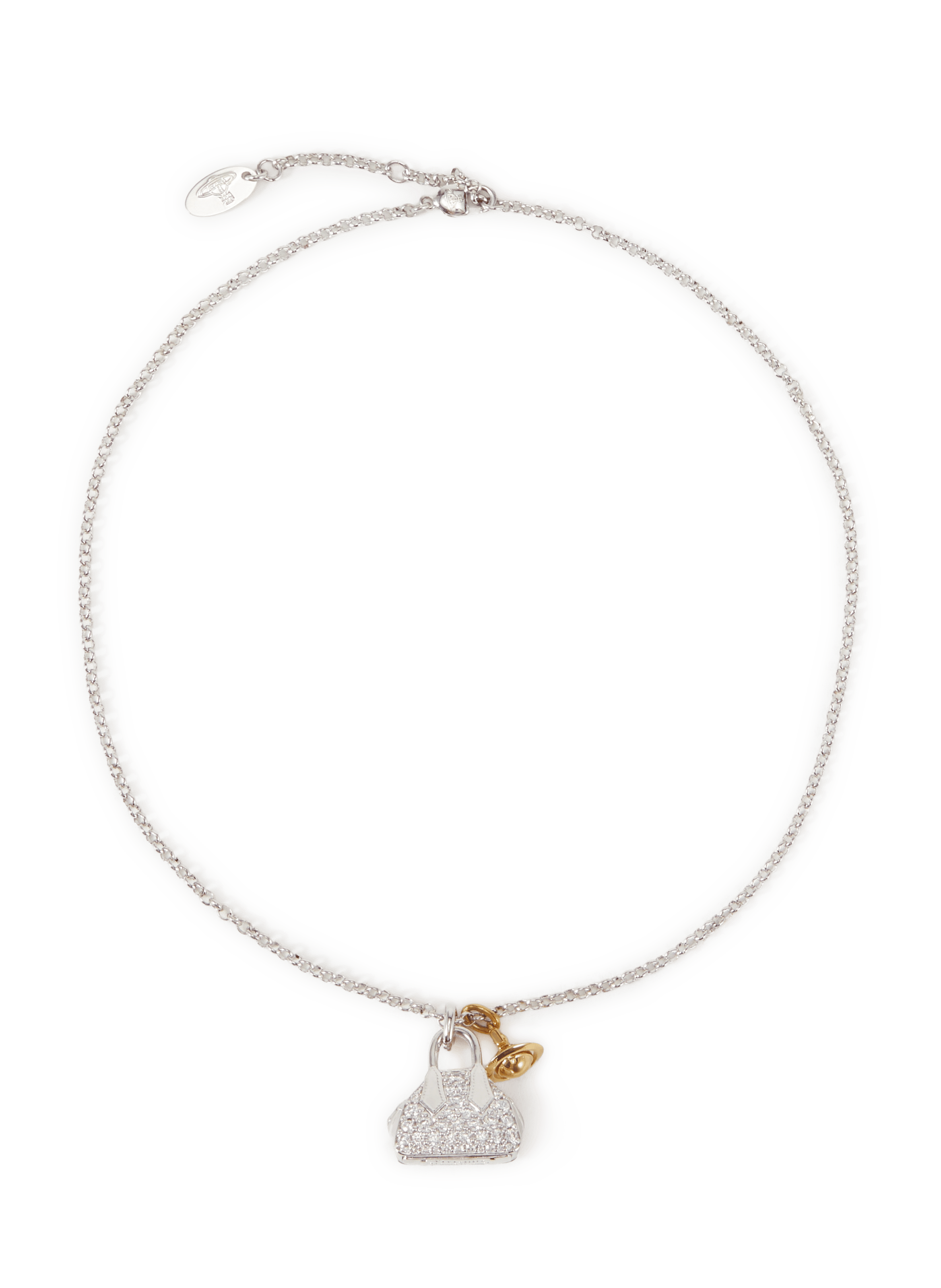 Collier pendatif sac VIVIENNE WESTWOOD Argent