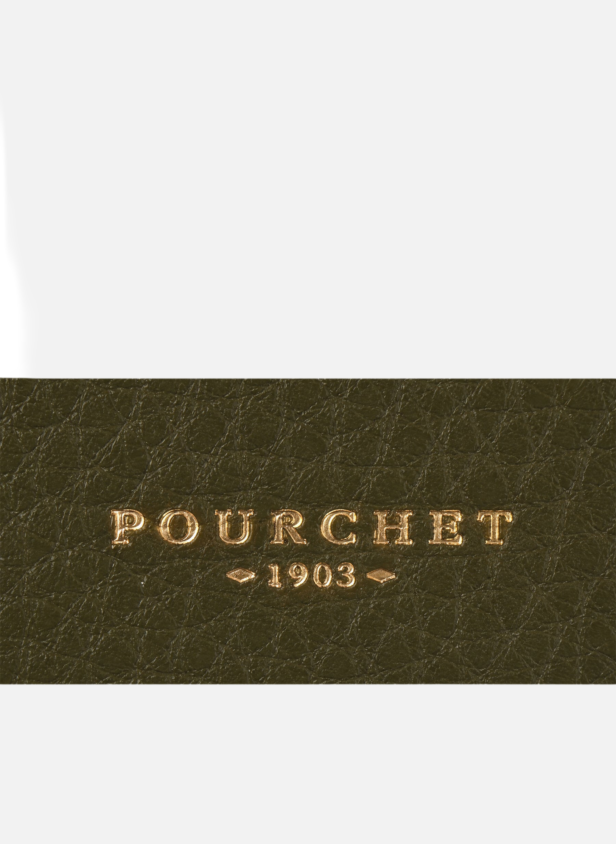 Club | porte-monnaie & porte-cartes en cuir de vachette POURCHET Kaki