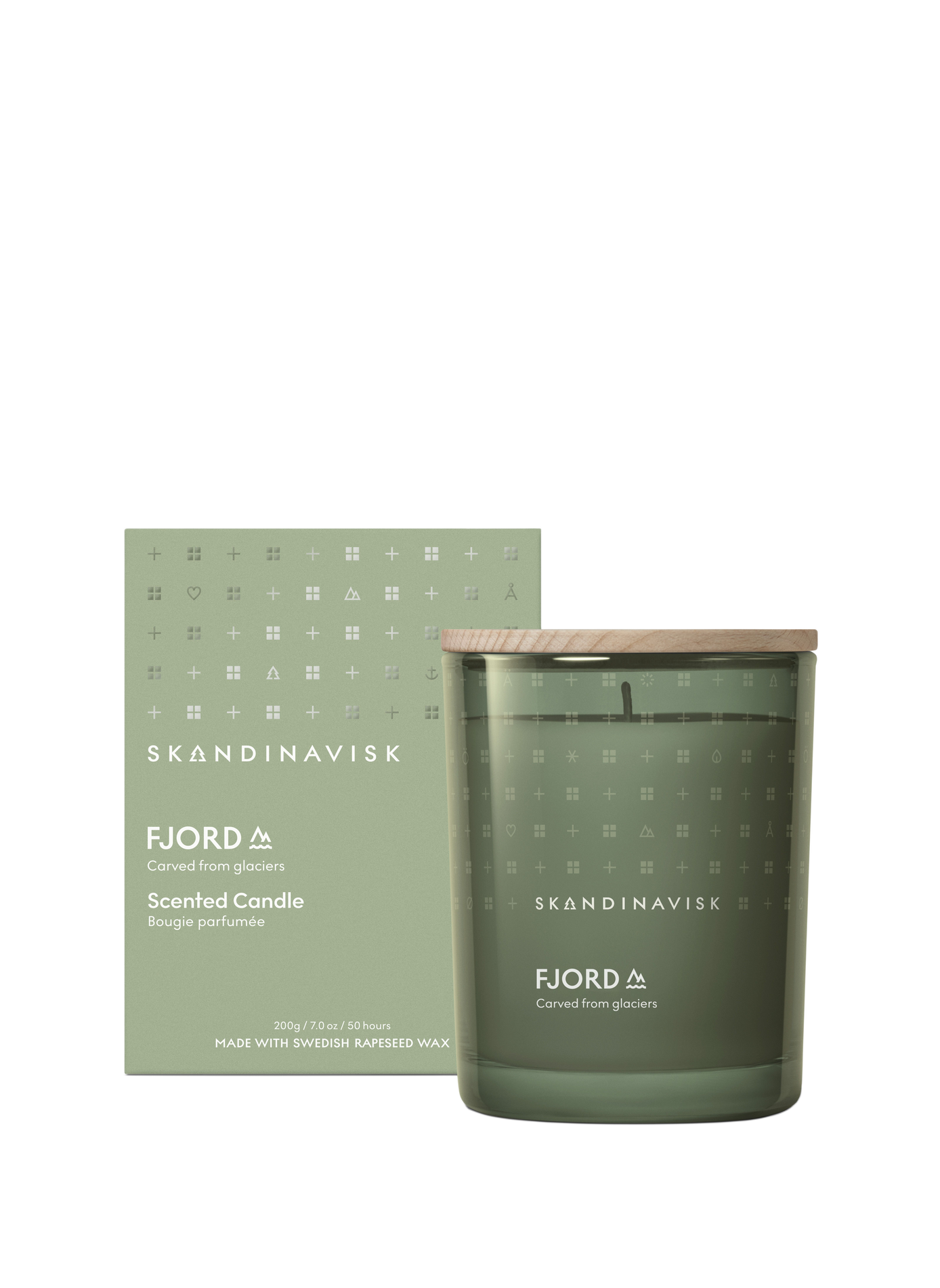 Bougie parfumée Fjord 200g SKANDINAVISK Vert