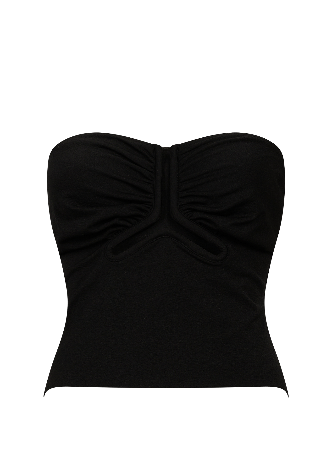 Short bustier with a plunging neckline RICK OWENS Black